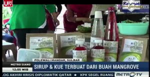 Olah Sirup dan Kue dari Buah Mangrove, KKN Unsulbar Diliput TV dan Koran  Nasional