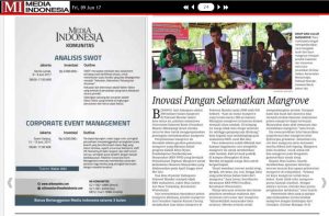 Olah Sirup dan Kue dari Buah Mangrove, KKN Unsulbar Diliput TV dan Koran  Nasional