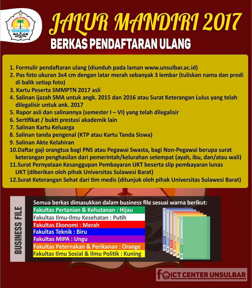 Pengumuman Hasil Seleksi SMMUSB 2017 Unsulbar
