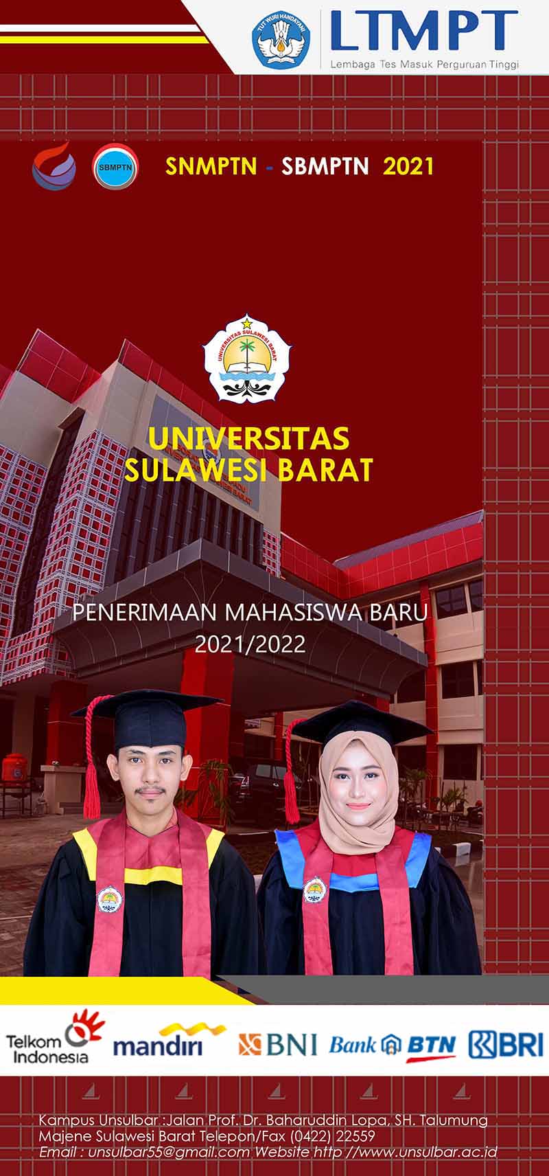 Informasi Penerimaan Mahasiswa Baru UNSULBAR Tahun 2021