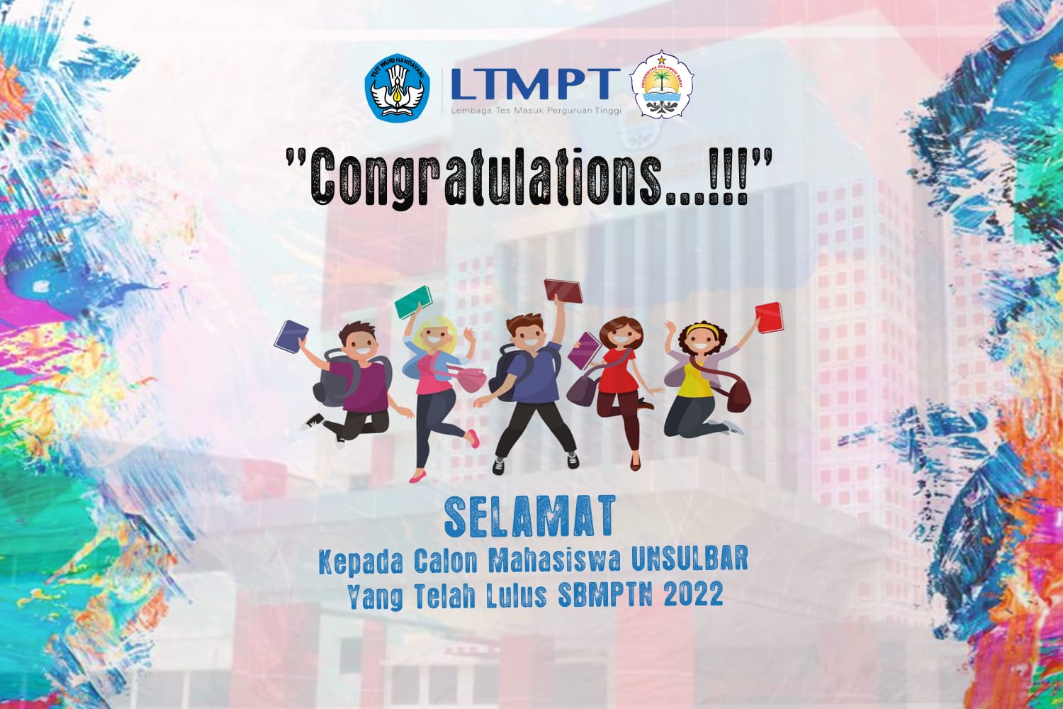 PENGUMUMAN RESMI HASIL SELEKSI SBMPTN 2022 UNIVERSITAS SULAWESI BARAT