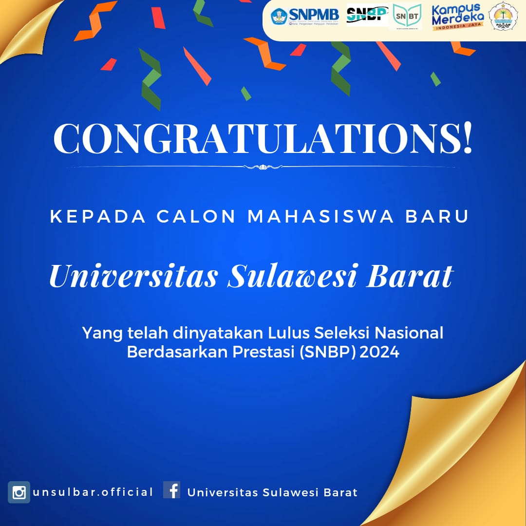 PENETAPAN PESERTA LULUS SELEKSI NASIONAL BERBASIS PRESTASI (SNBP)