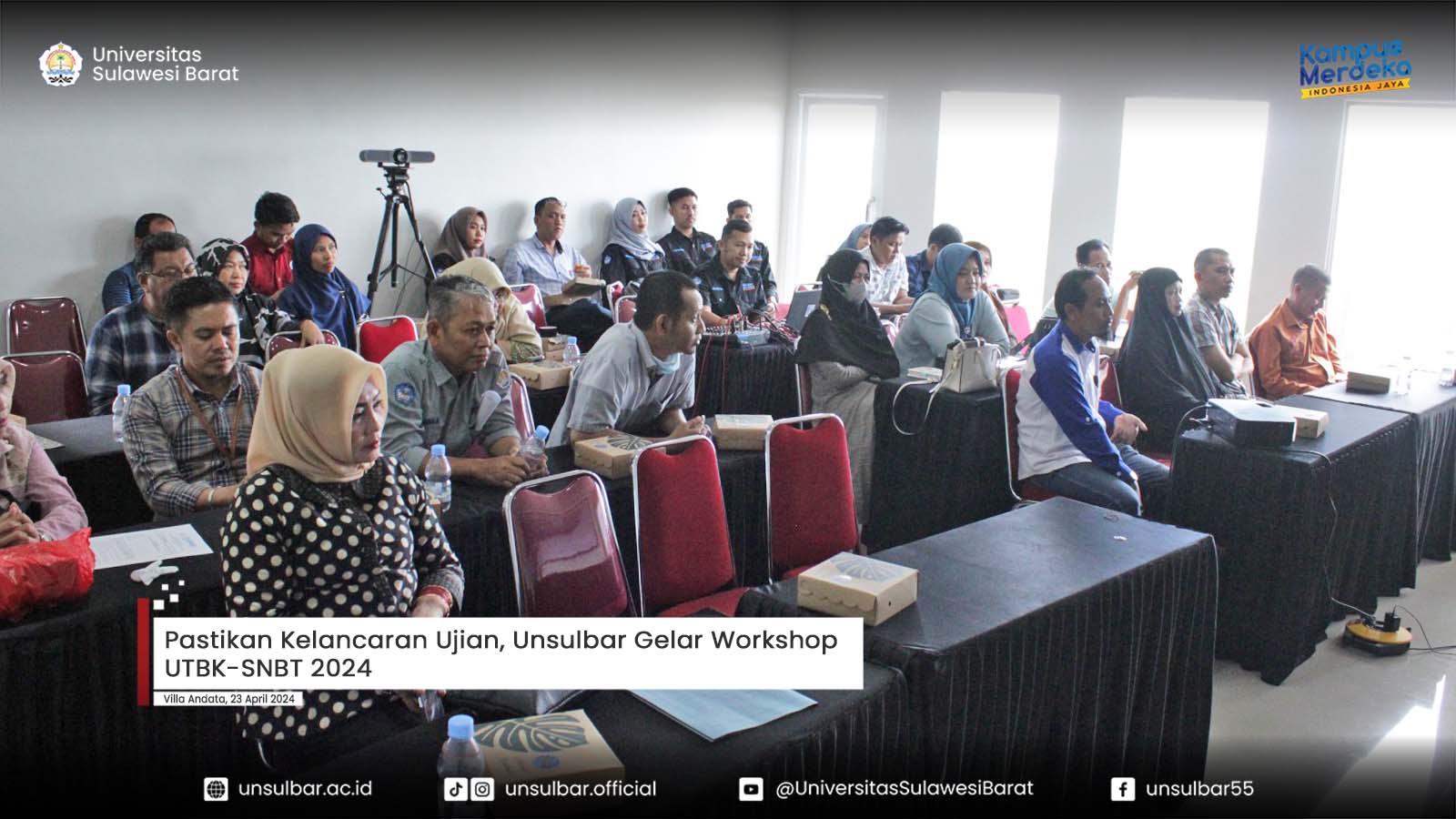 Pastikan Kelancaran Ujian, Unsulbar Gelar Workshop UTBK-SNBT 2024