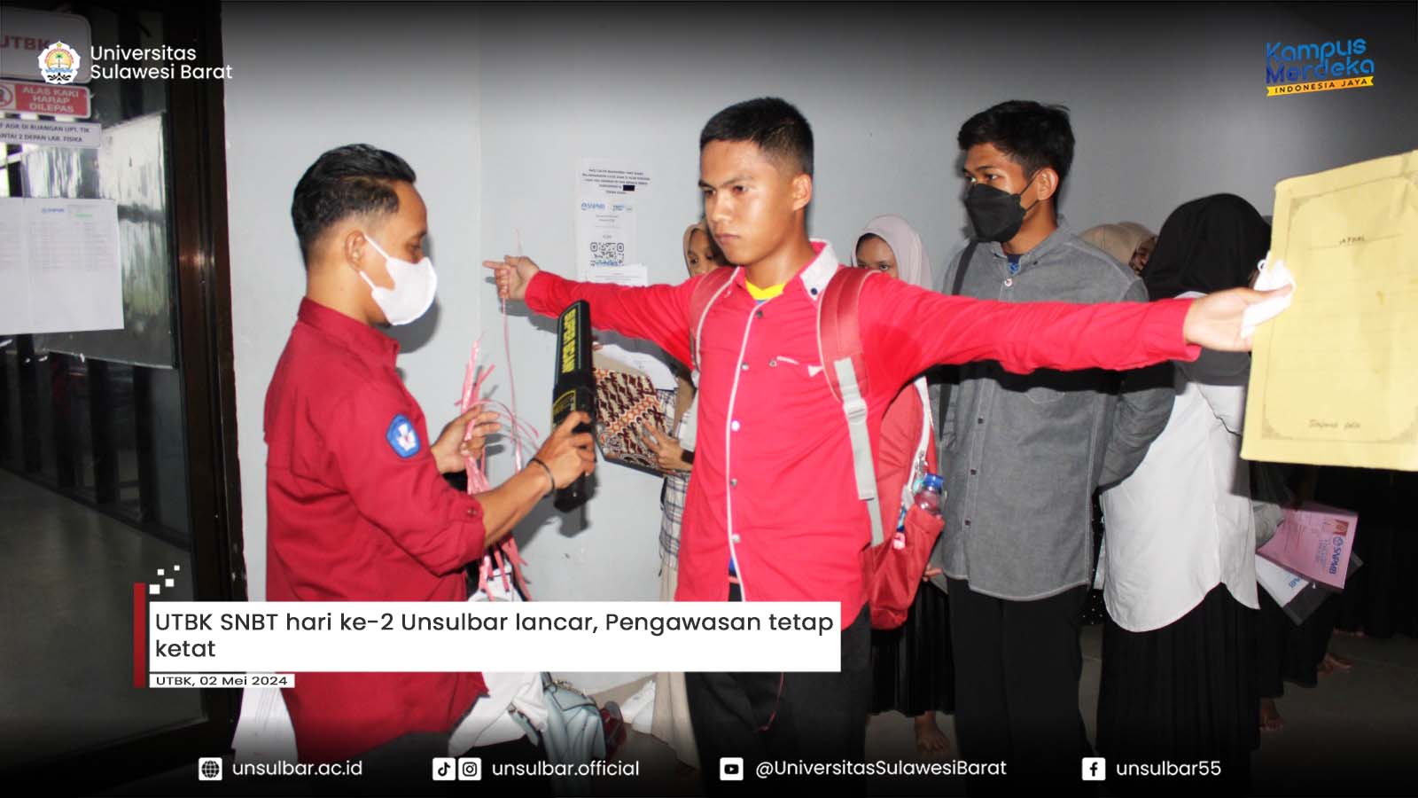 UTBK SNBT hari ke-2 Unsulbar lancar, Pengawasan tetap ketat