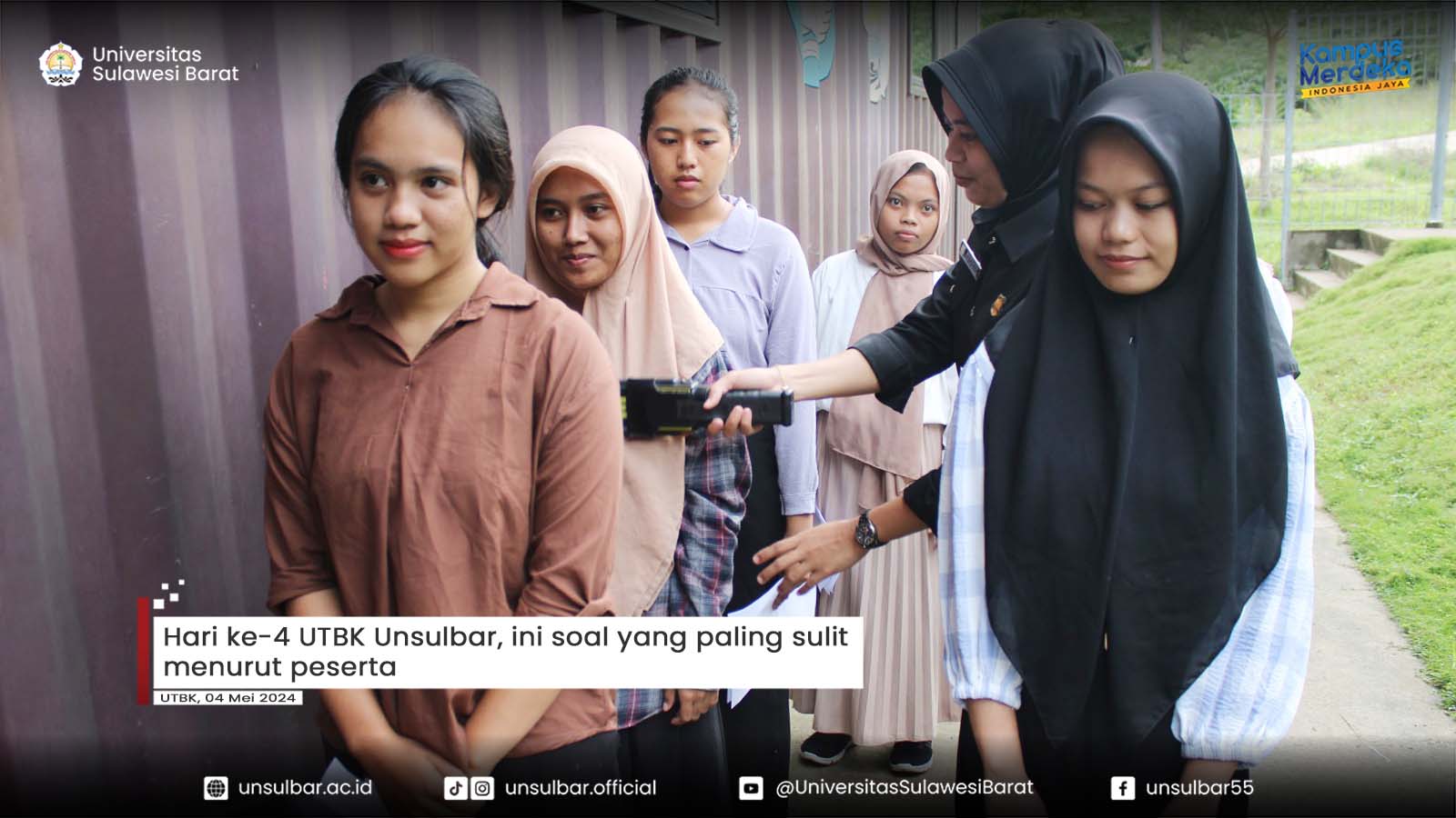 Hari ke-4 UTBK Unsulbar, ini soal yang paling sulit menurut peserta