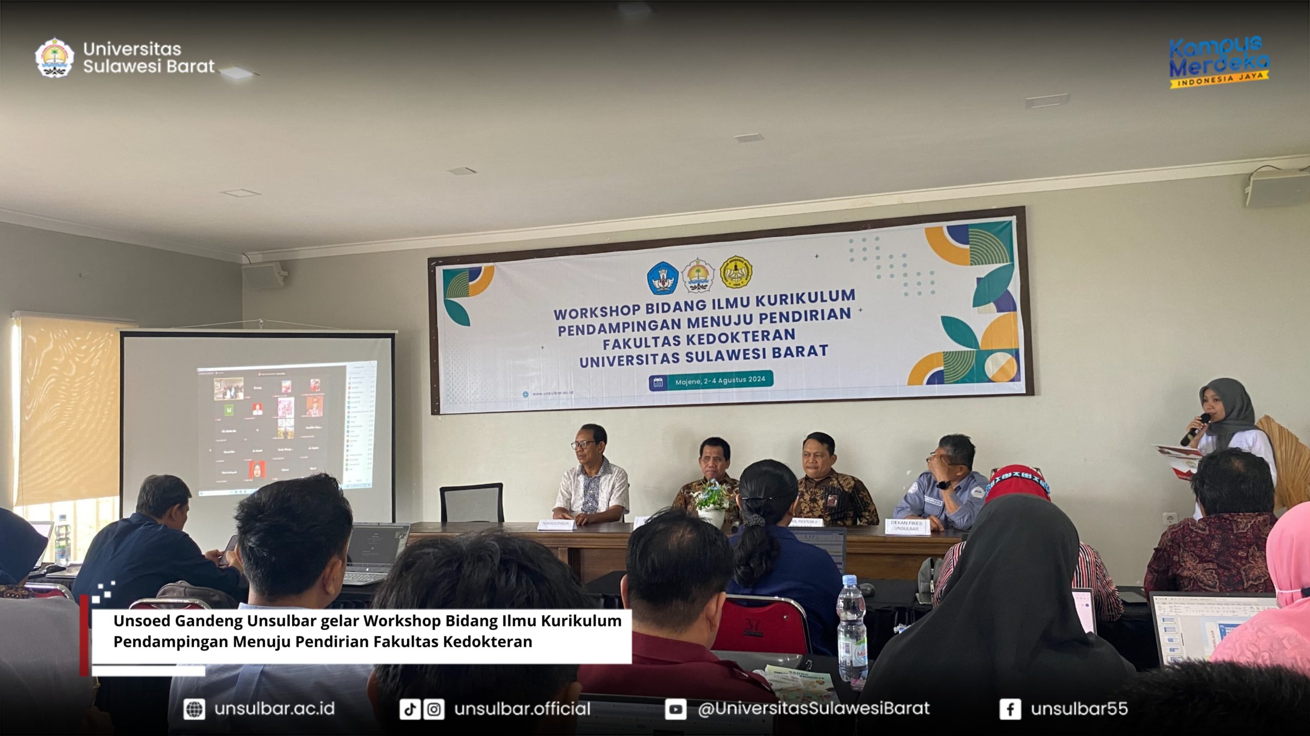 Unsoed Gandeng Unsulbar gelar Workshop Bidang Ilmu Kurikulum Pendampingan Menuju Pendirian Fakultas Kedokteran