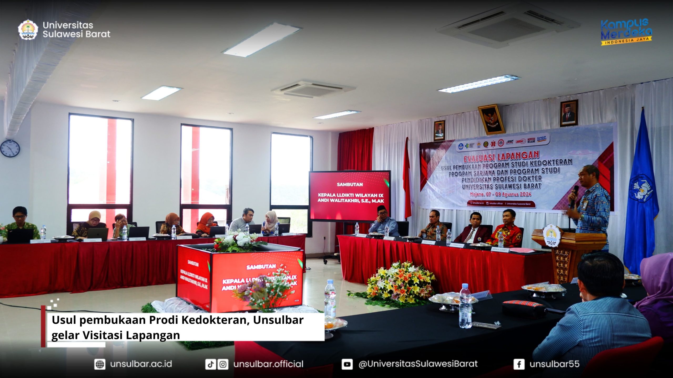 Usul pembukaan Prodi Kedokteran, Unsulbar gelar Visitasi Lapangan