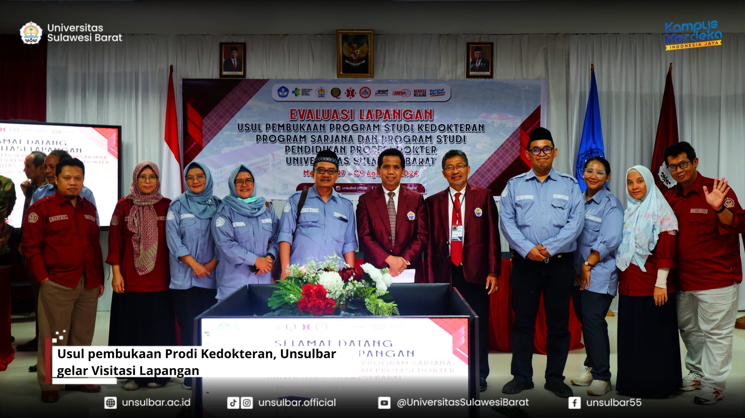 Usul pembukaan Prodi Kedokteran, Unsulbar gelar Visitasi Lapangan