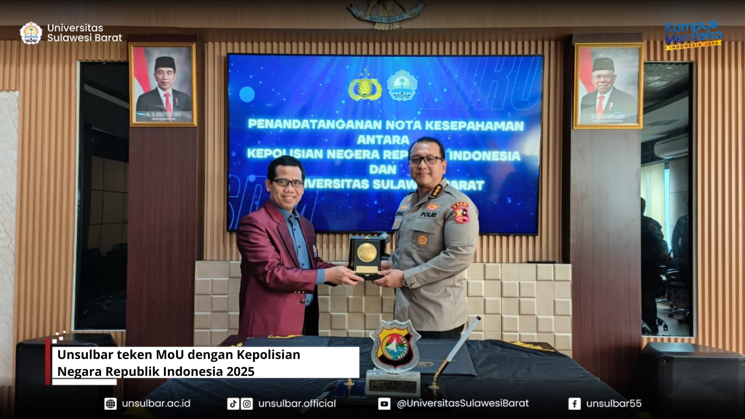 Unsulbar teken MoU dengan Kepolisian Negara Republik Indonesia 2024