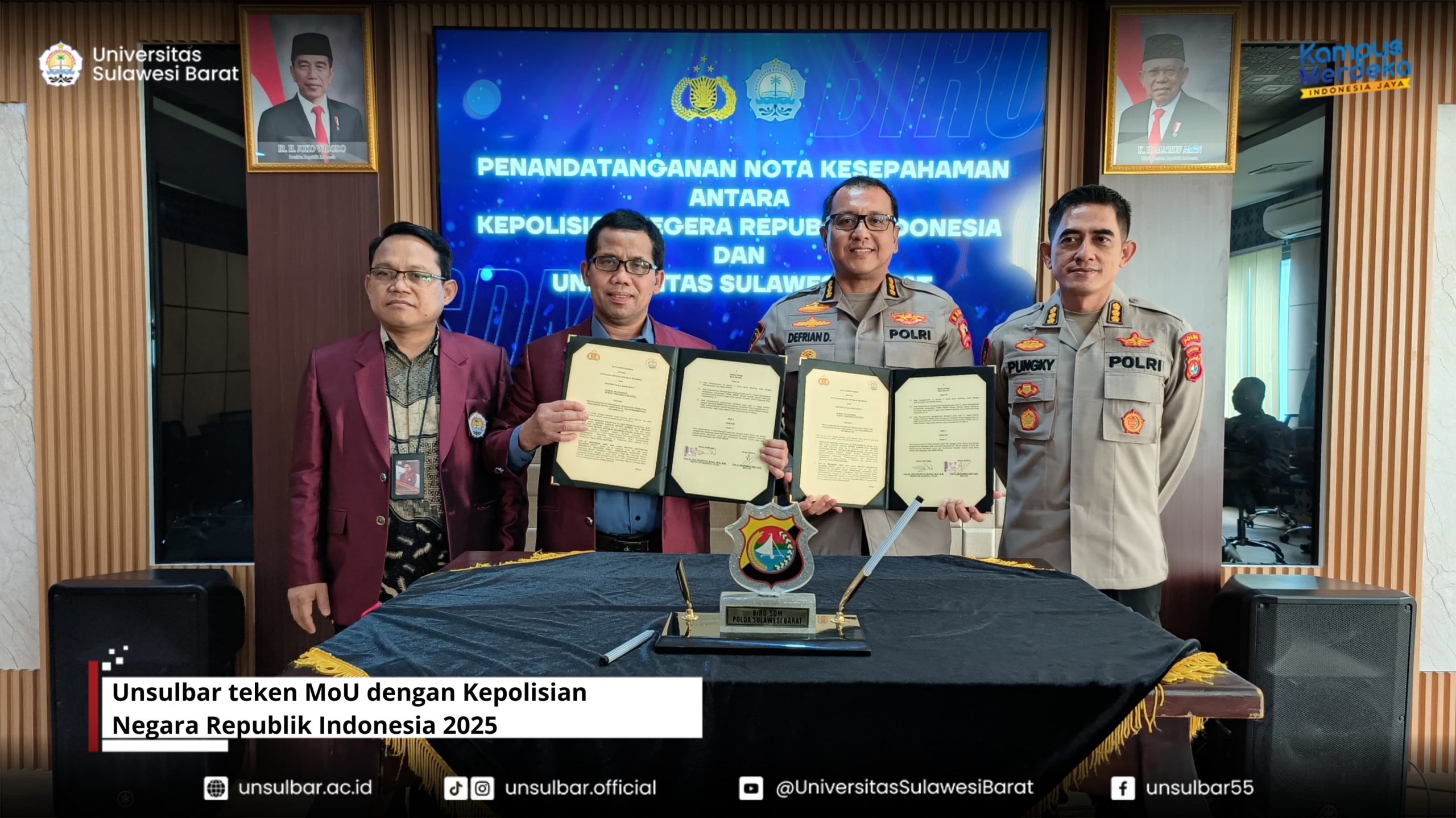 Unsulbar teken MoU dengan Kepolisian Negara Republik Indonesia 2024