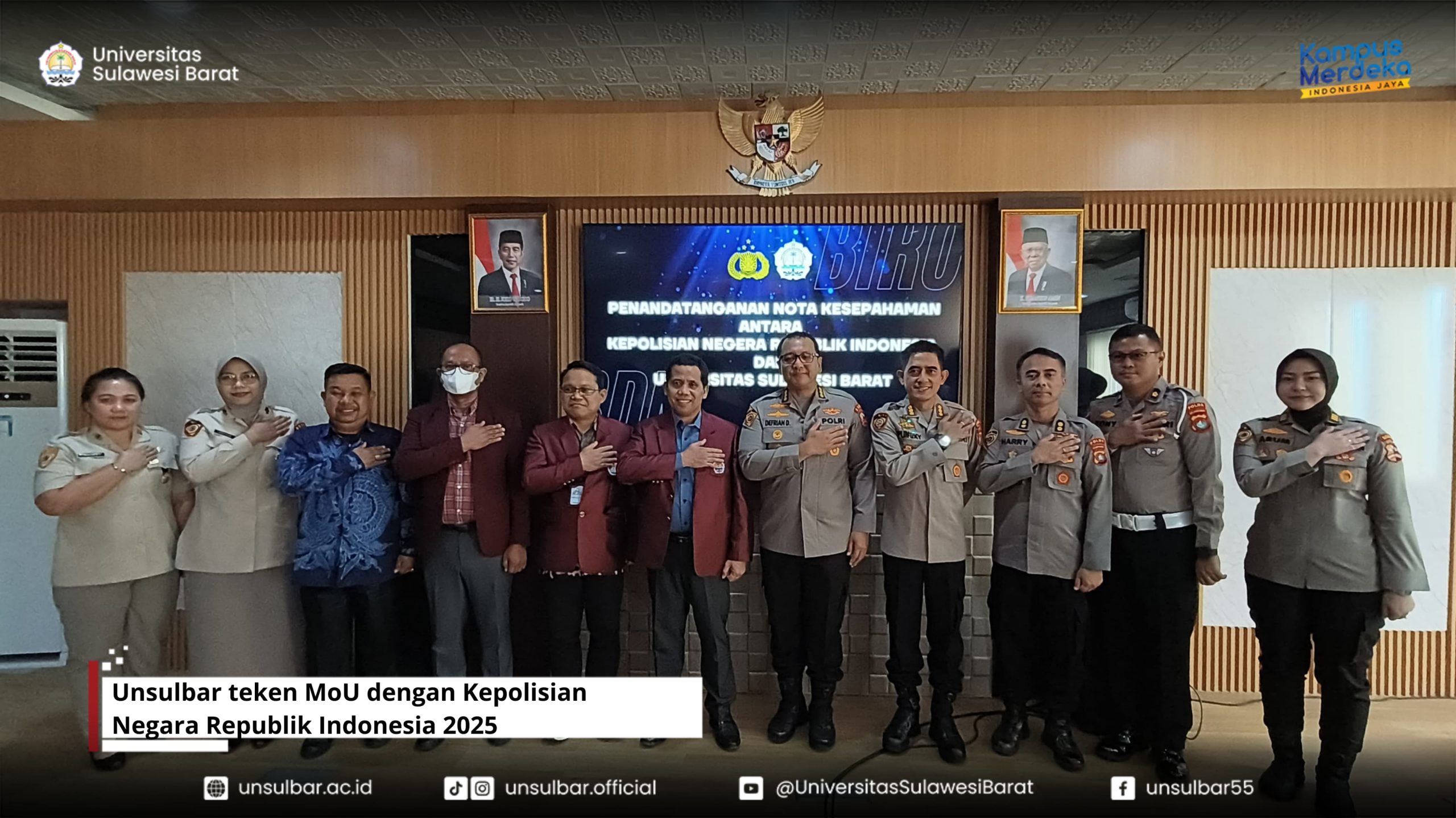 Unsulbar teken MoU dengan Kepolisian Negara Republik Indonesia 2024