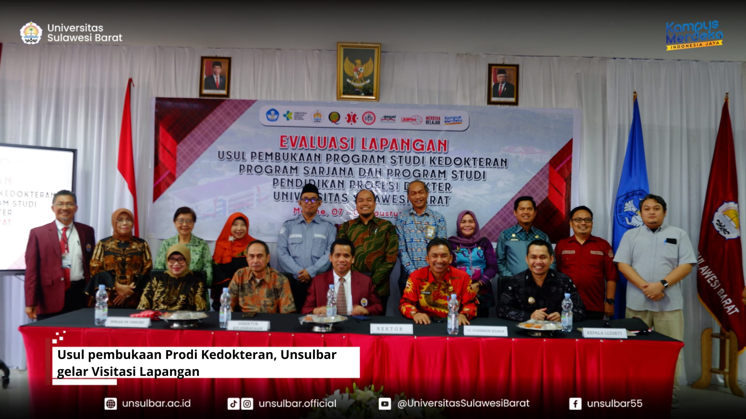 Usul pembukaan Prodi Kedokteran, Unsulbar gelar Visitasi Lapangan
