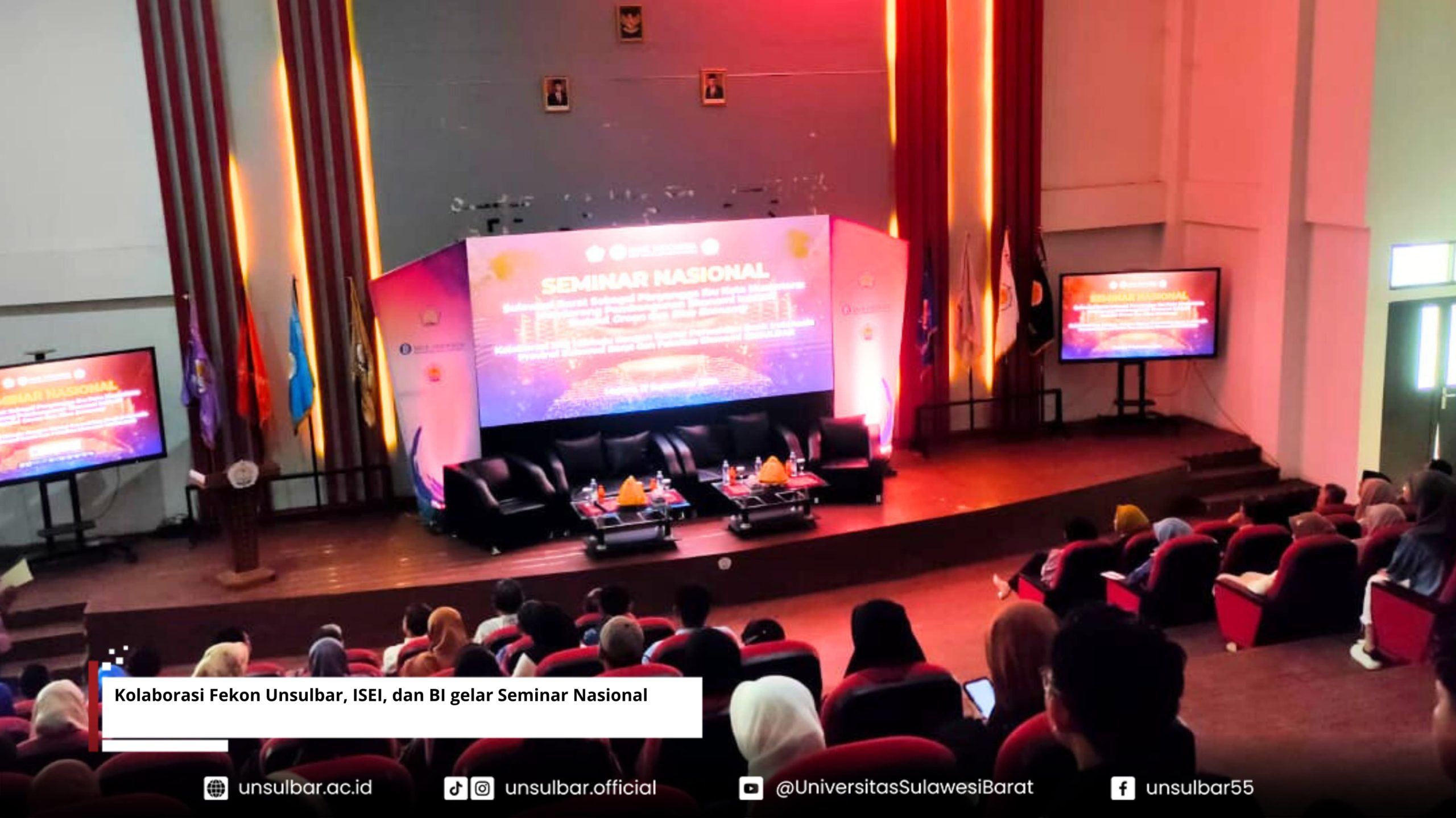 Kolaborasi Fekon Unsulbar, ISEI, dan BI gelar Seminar Nasional