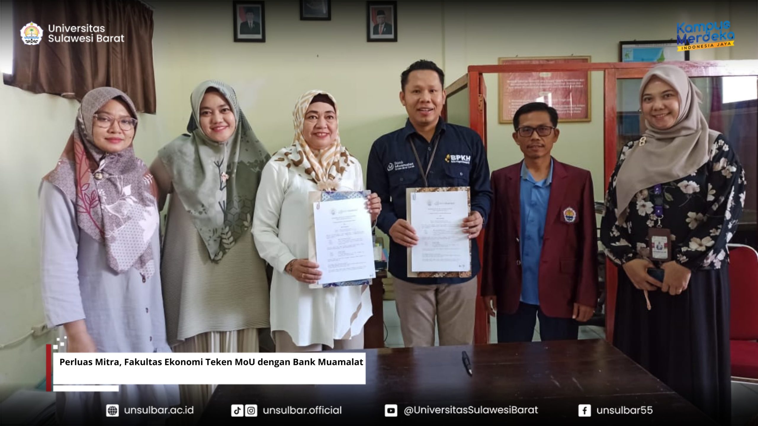 Perluas Mitra, Fakultas Ekonomi Teken MoU dengan Bank Muamalat