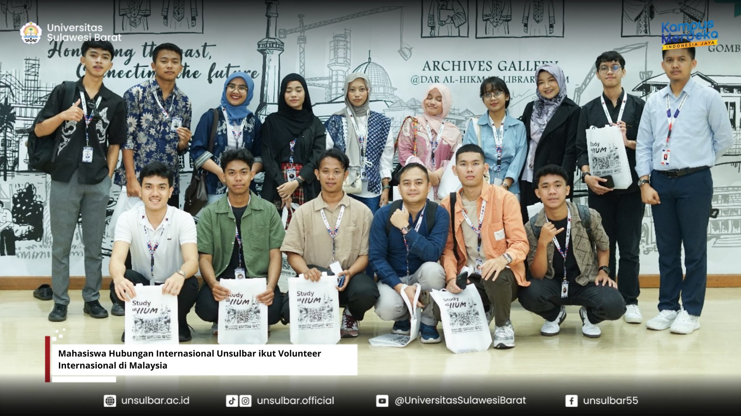 Cerita Ammar, Mahasiswa HI Unsulbar Ikuti Volunteer Internasional di Malaysia