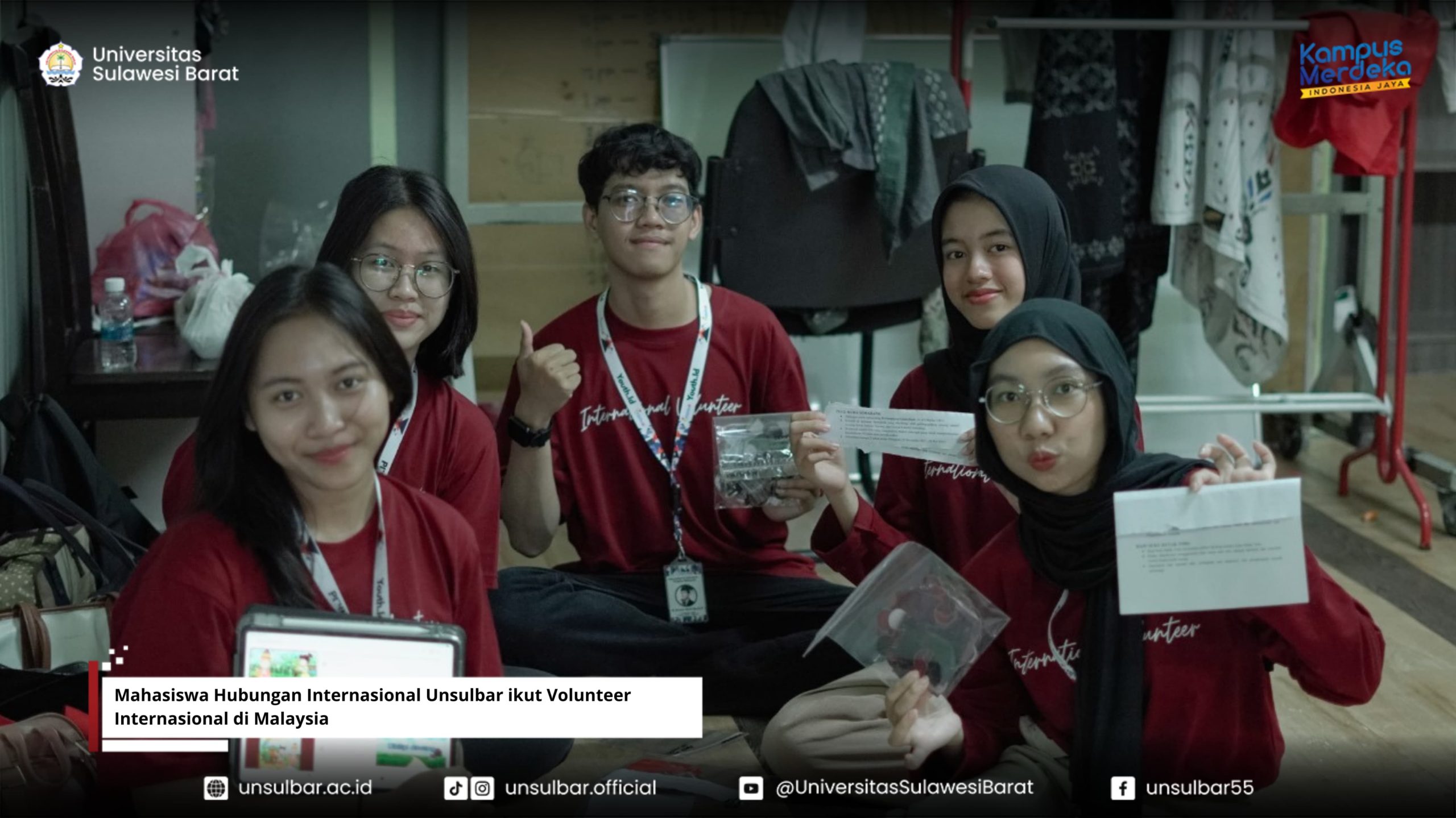 Cerita Ammar, Mahasiswa HI Unsulbar Ikuti Volunteer Internasional di Malaysia