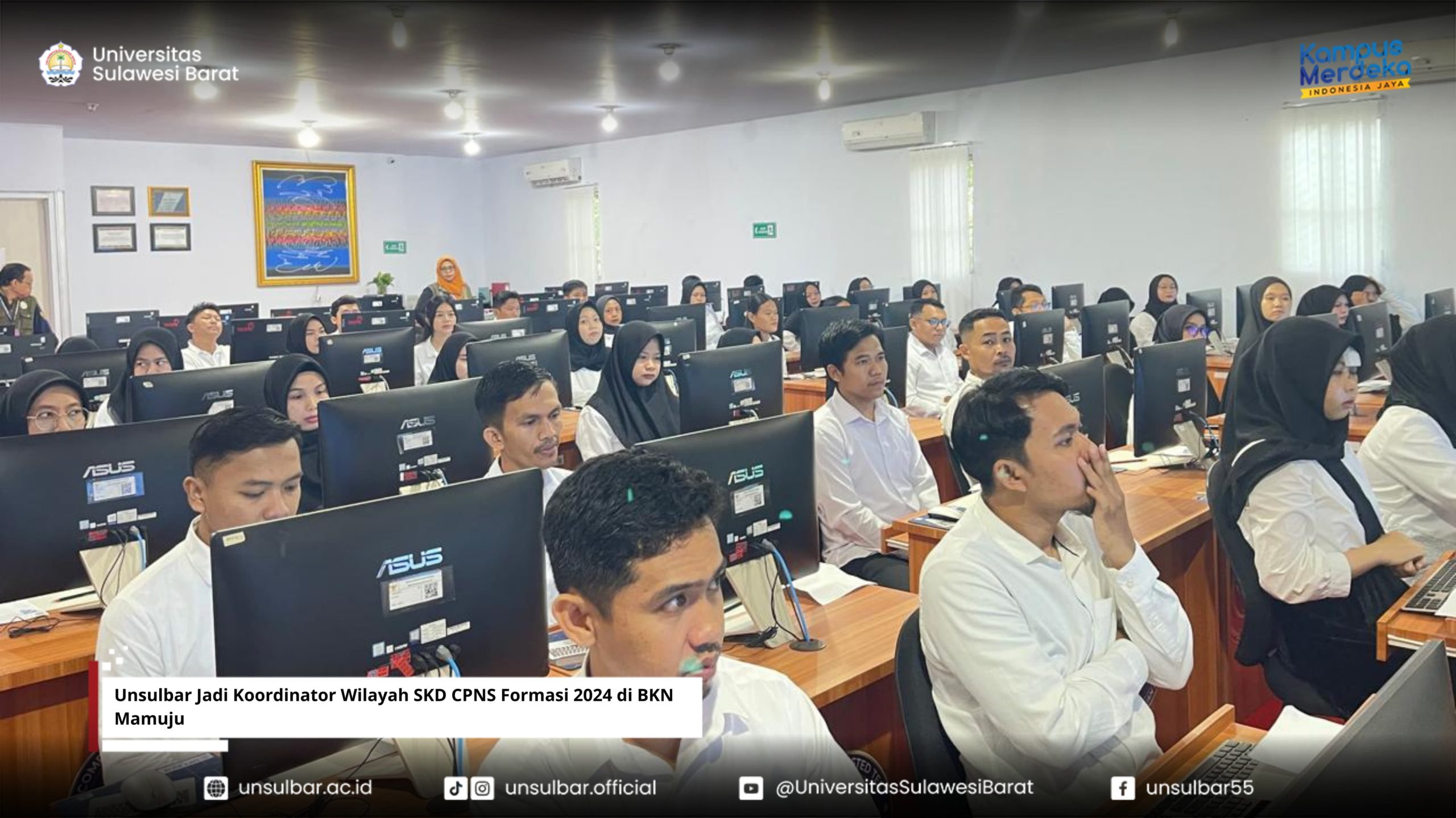 Unsulbar Jadi Koordinator Wilayah SKD CPNS Formasi 2024 di BKN Mamuju