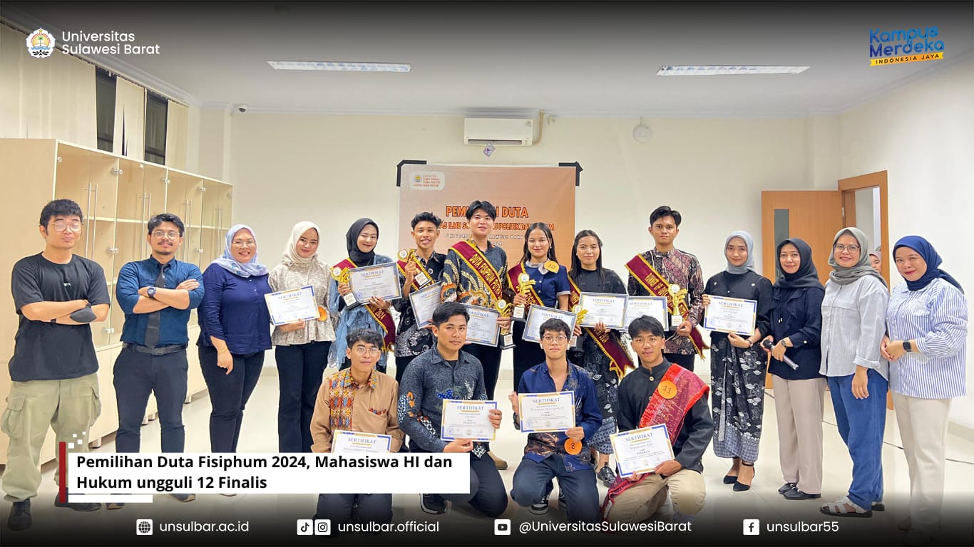 Pemilihan Duta Fisiphum 2024, Mahasiswa HI dan Hukum ungguli 12 Finalis