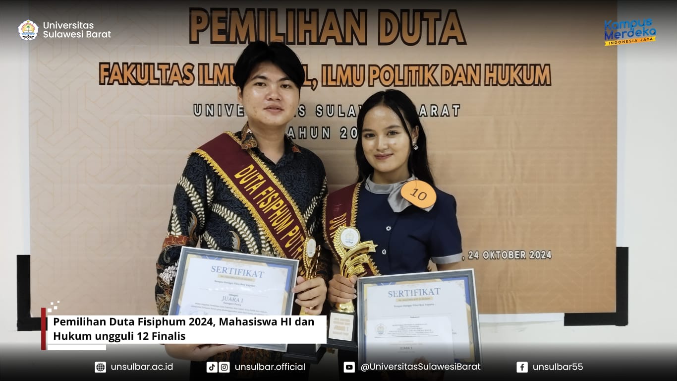 Pemilihan Duta Fisiphum 2024, Mahasiswa HI dan Hukum ungguli 12 Finalis