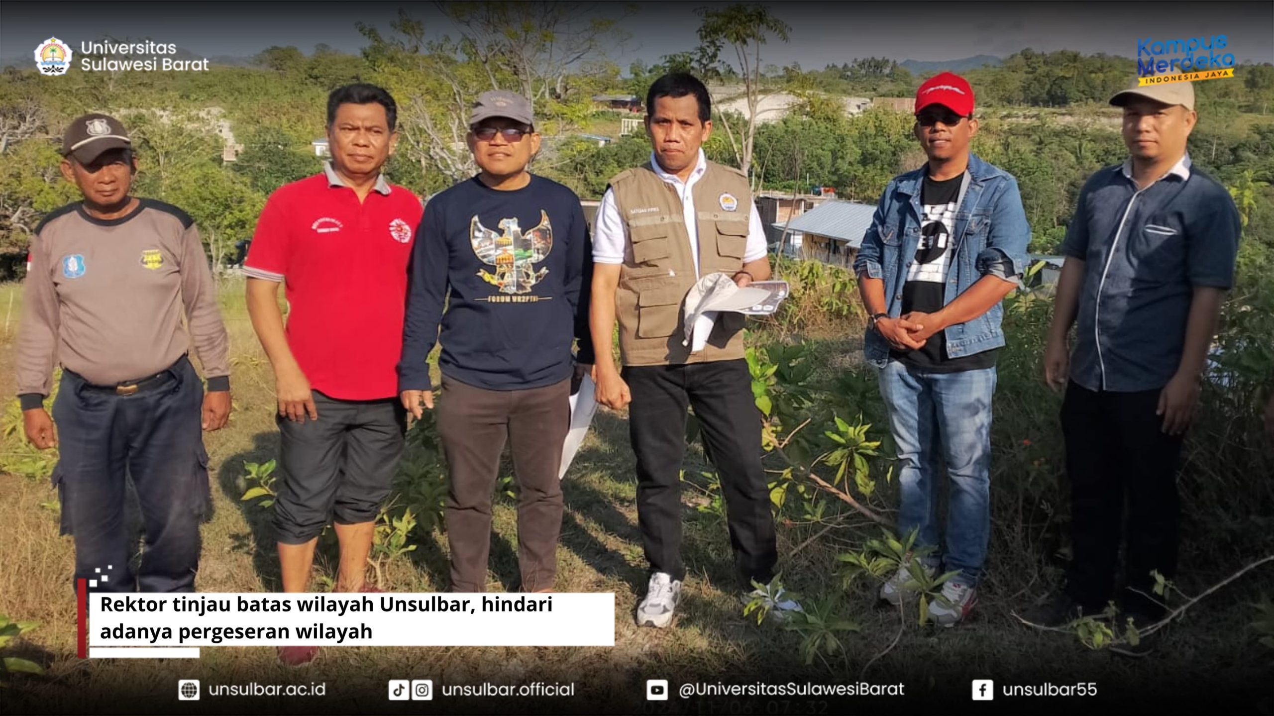 Rektor tinjau batas wilayah Unsulbar, hindari adanya pergeseran wilayah