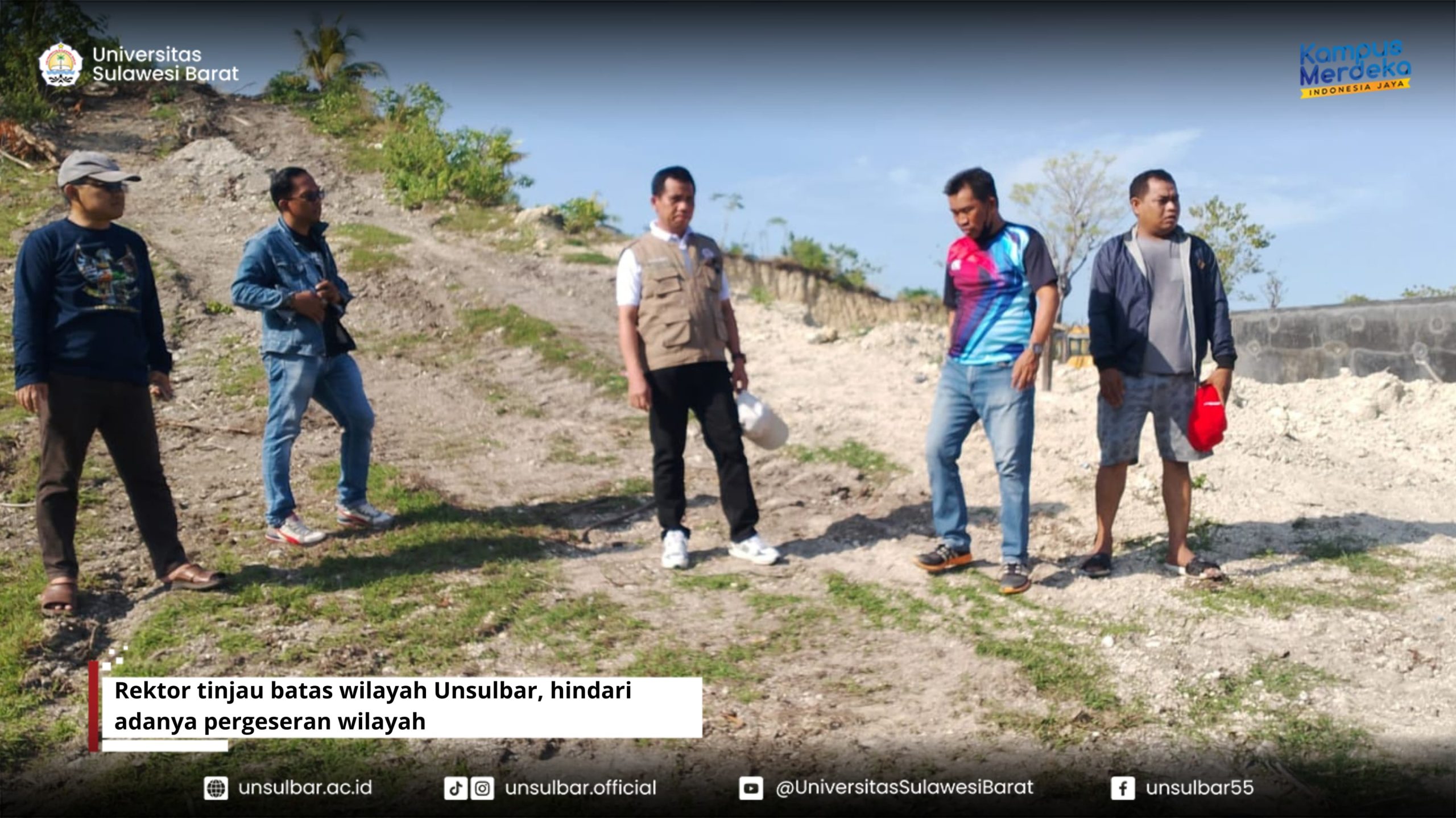 Rektor tinjau batas wilayah Unsulbar, hindari adanya pergeseran wilayah