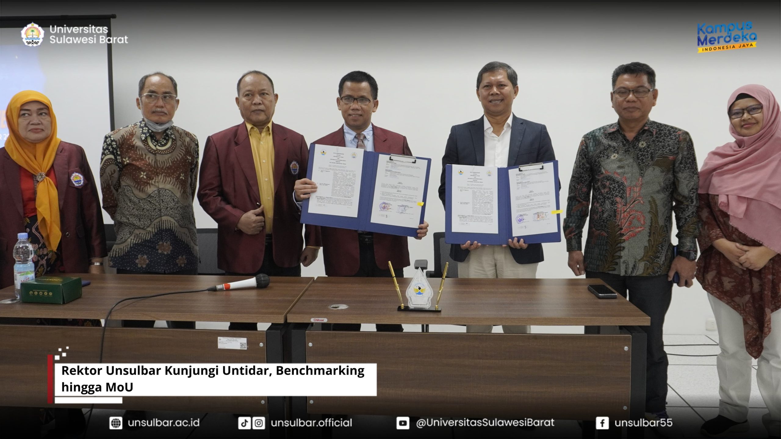 Rektor Unsulbar Kunjungi Untidar, Benchmarking hingga MoU
