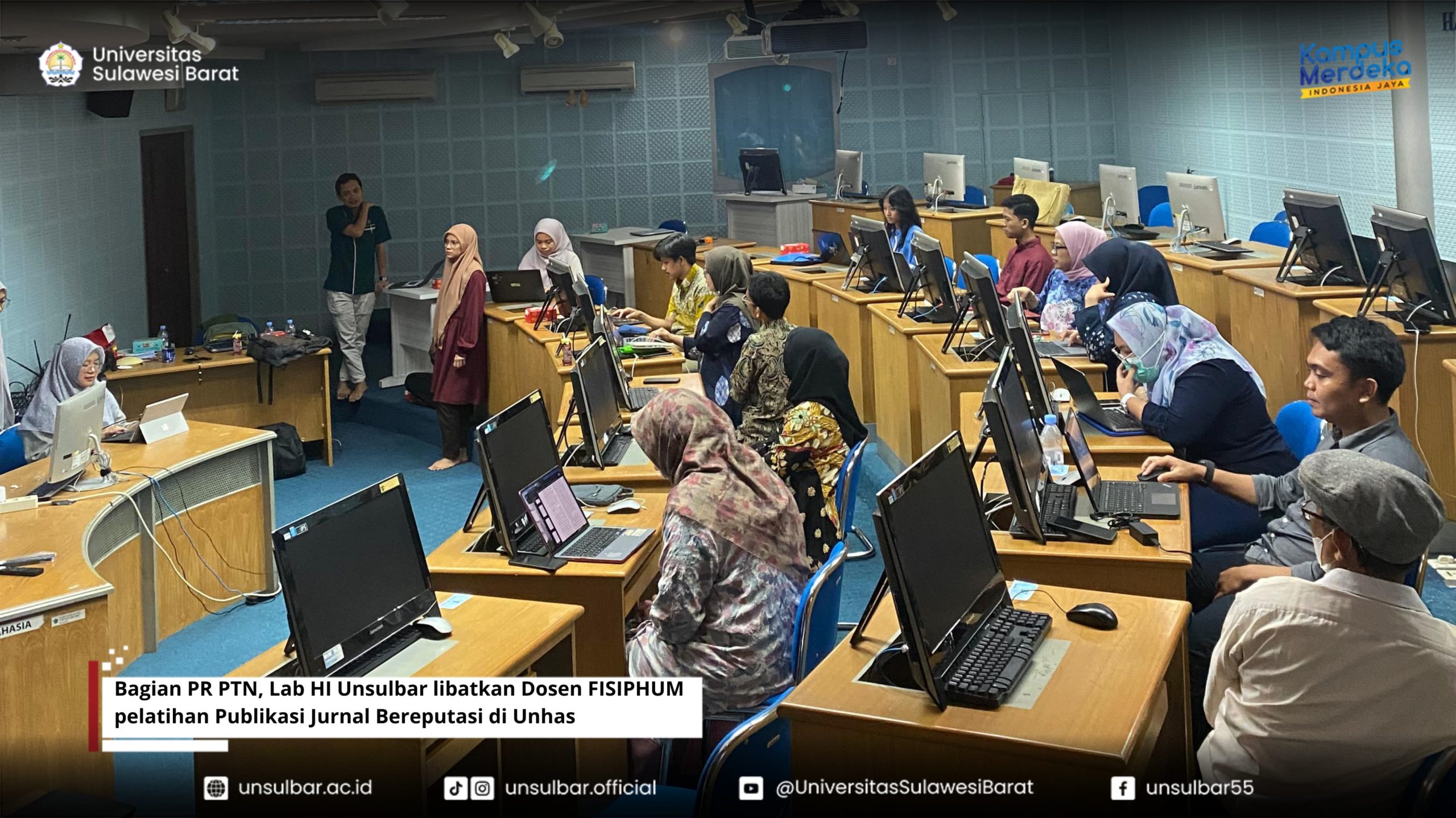 Bagian dari PR PTN, Lab HI Unsulbar libatkan Dosen FISIPHUM pelatihan Publikasi Jurnal Bereputasi di Unhas