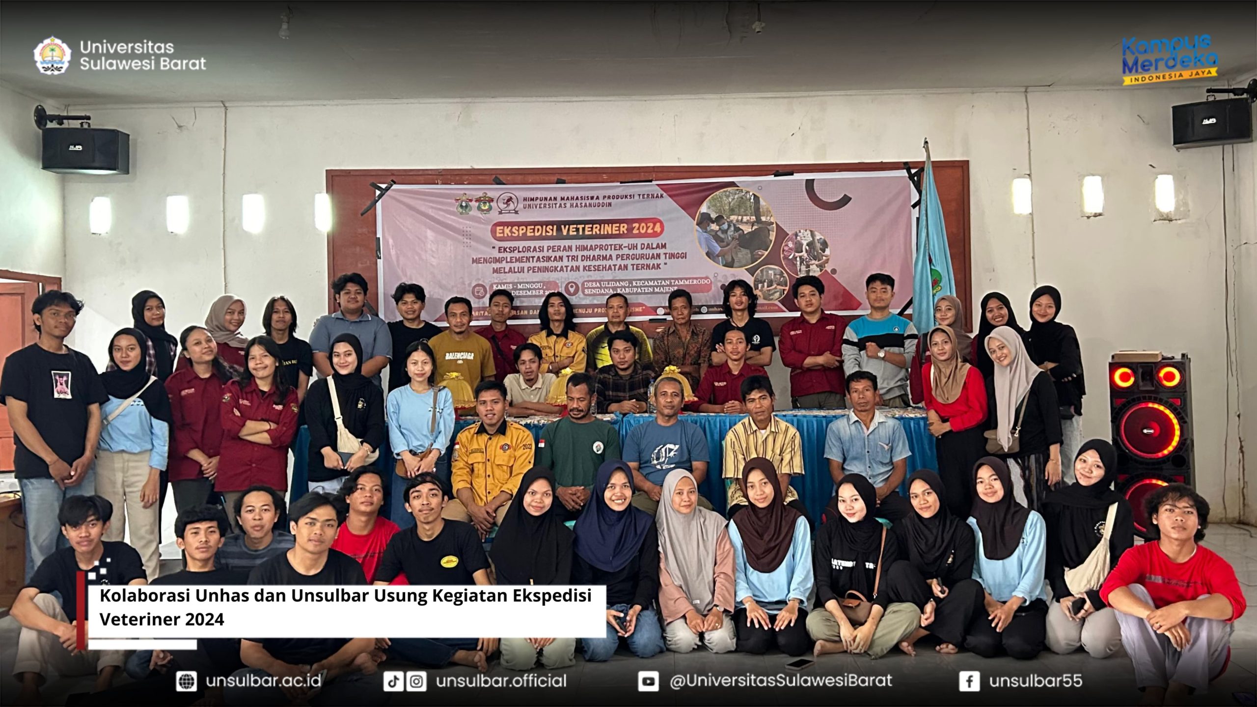 Kolaborasi Unhas dan Unsulbar Usung Kegiatan Ekspedisi Veteriner 2024