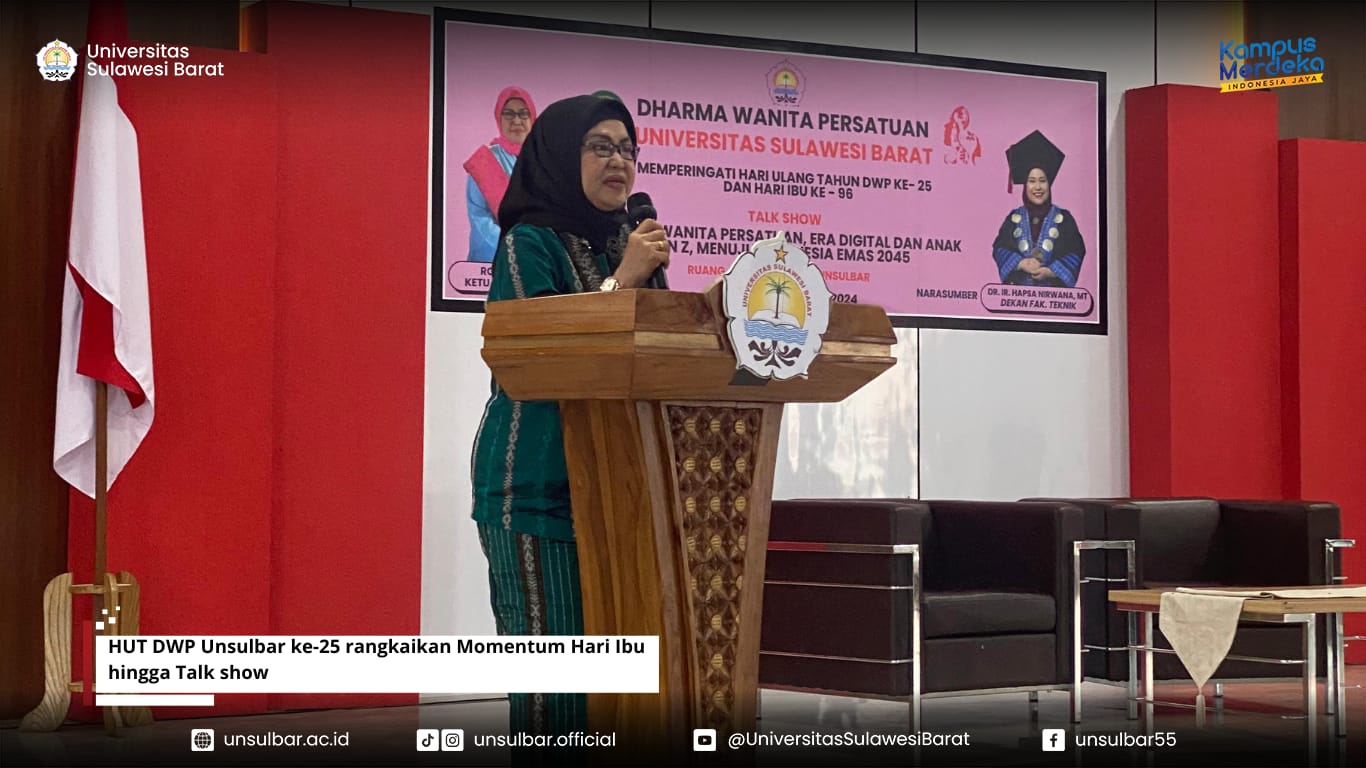 HUT DWP Unsulbar ke-25 rangkaikan Momentum Hari Ibu hingga Talk show