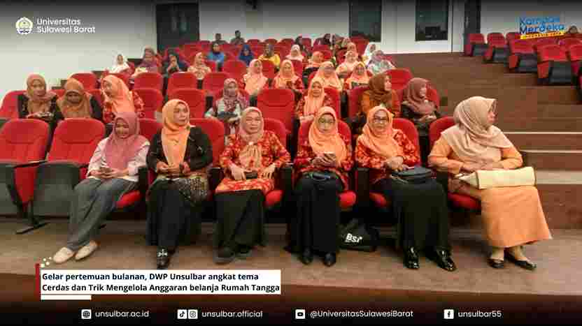 Gelar pertemuan bulanan, DWP Unsulbar angkat tema Cerdas dan Trik Mengelola Anggaran belanja Rumah Tangga