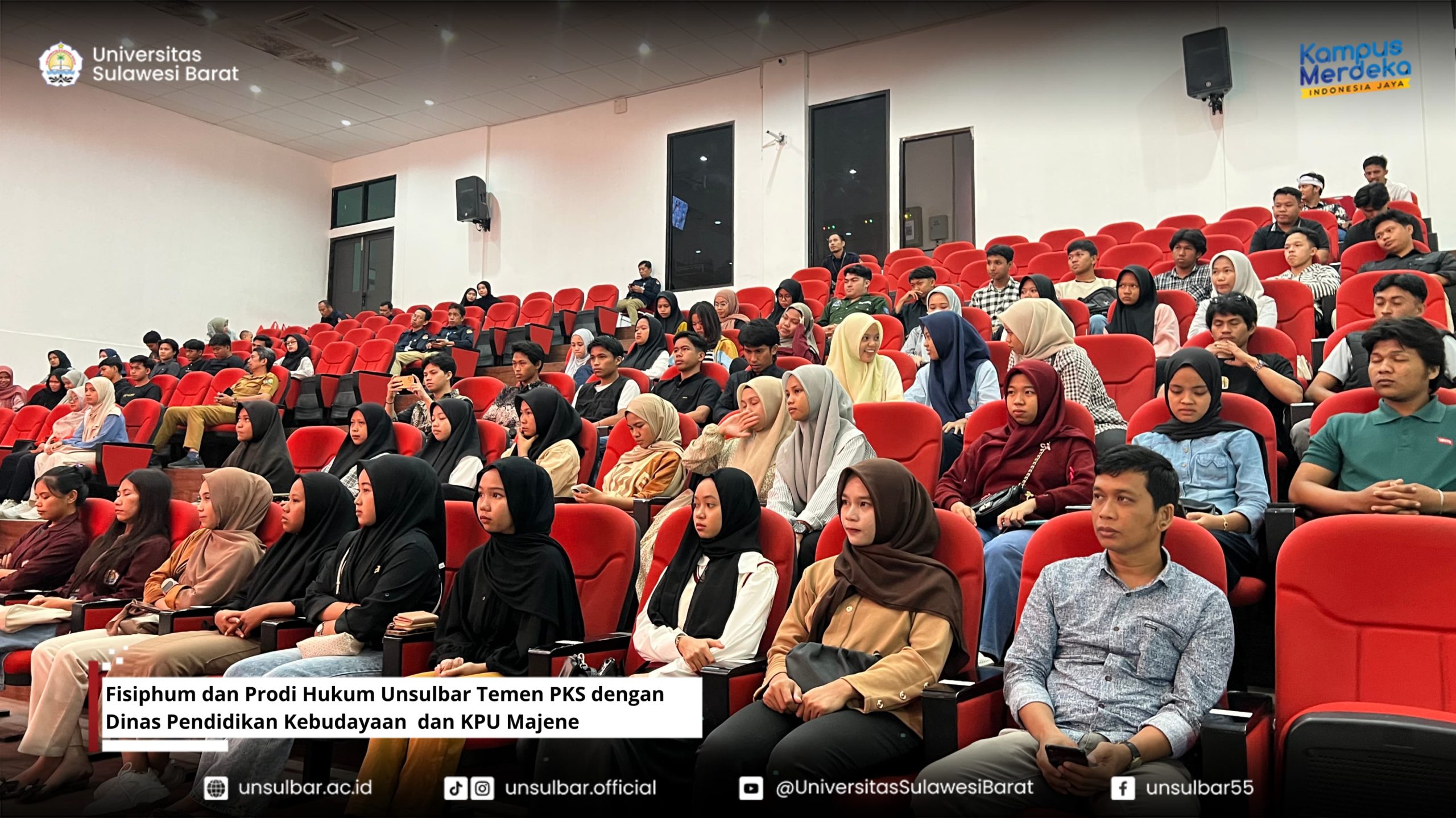 Fisiphum dan Prodi Hukum Unsulbar Teken PKS dengan Dinas Pendidikan Kebudayaan  dan KPU Majene