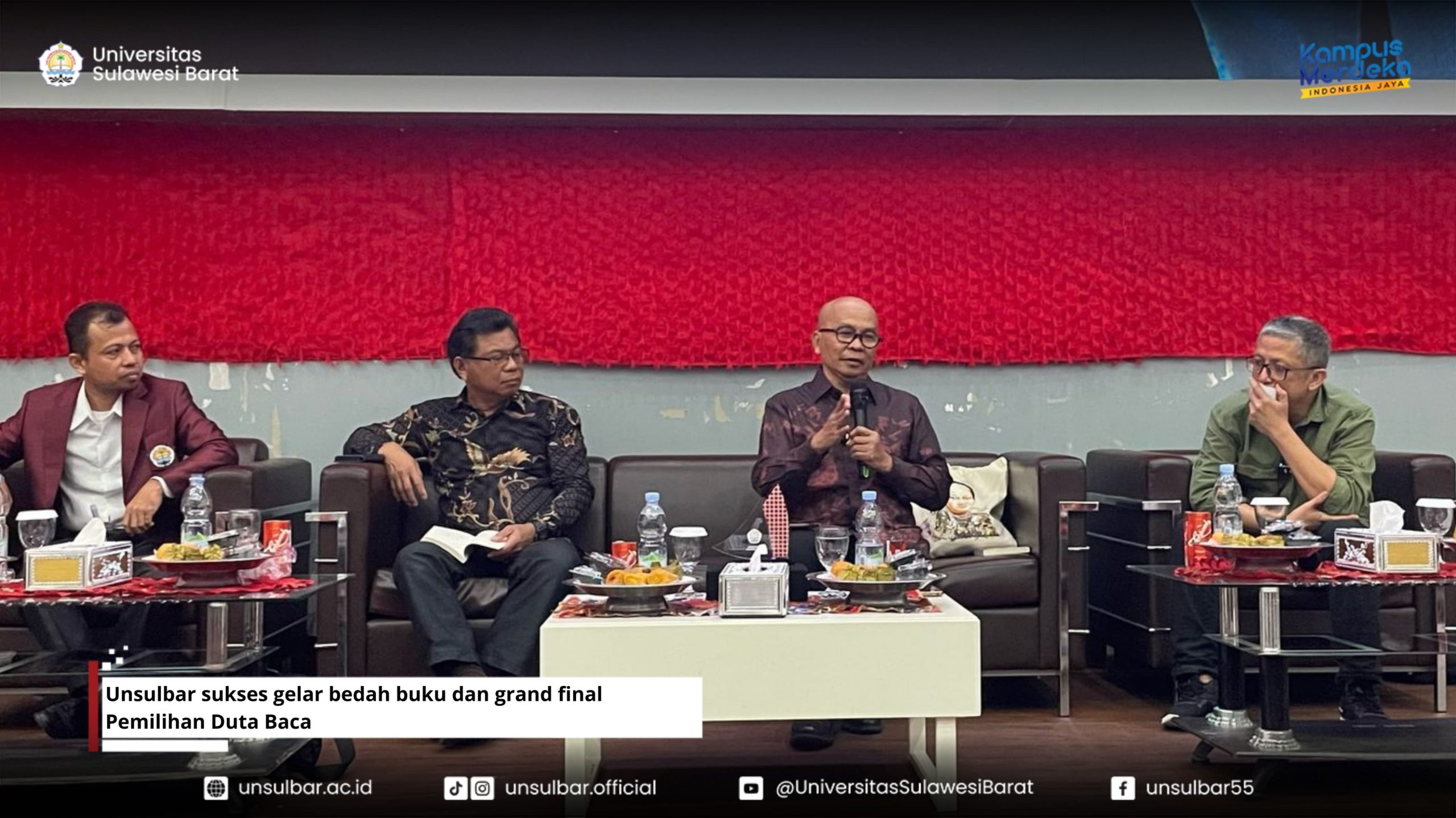 Unsulbar Sukses Gelar Bedah Buku & Grand Final Pemilihan Duta Baca