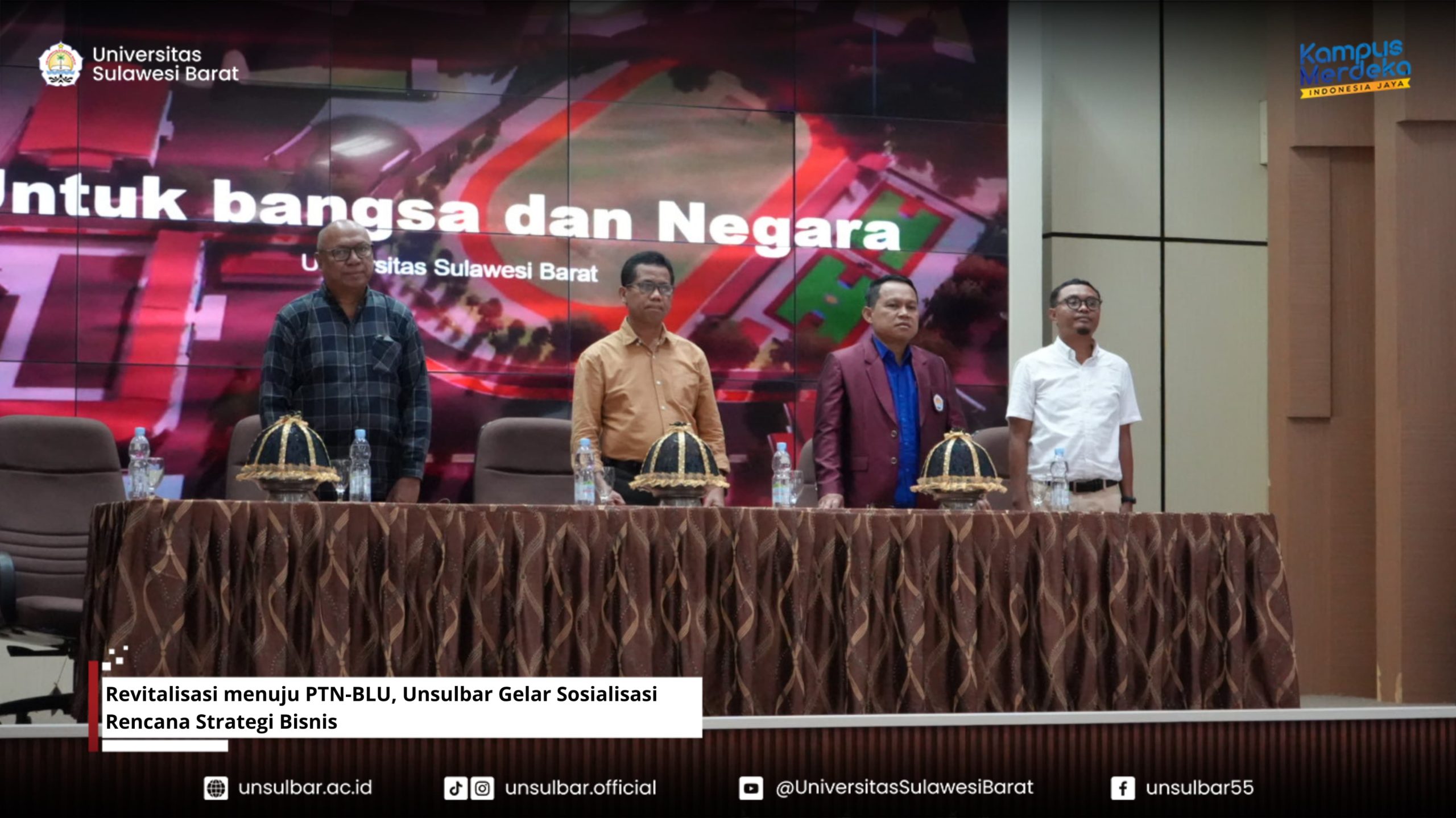 Revitalisasi menuju PTN-BLU, Unsulbar Gelar Sosialisasi Rencana Strategi Bisnis