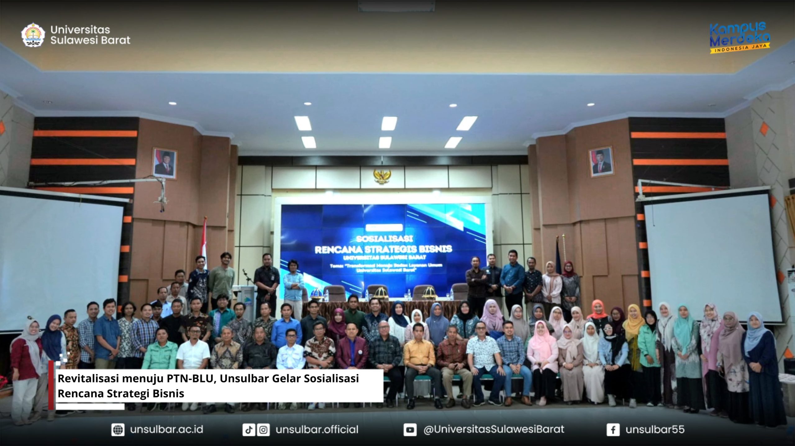Revitalisasi menuju PTN-BLU, Unsulbar Gelar Sosialisasi Rencana Strategi Bisnis