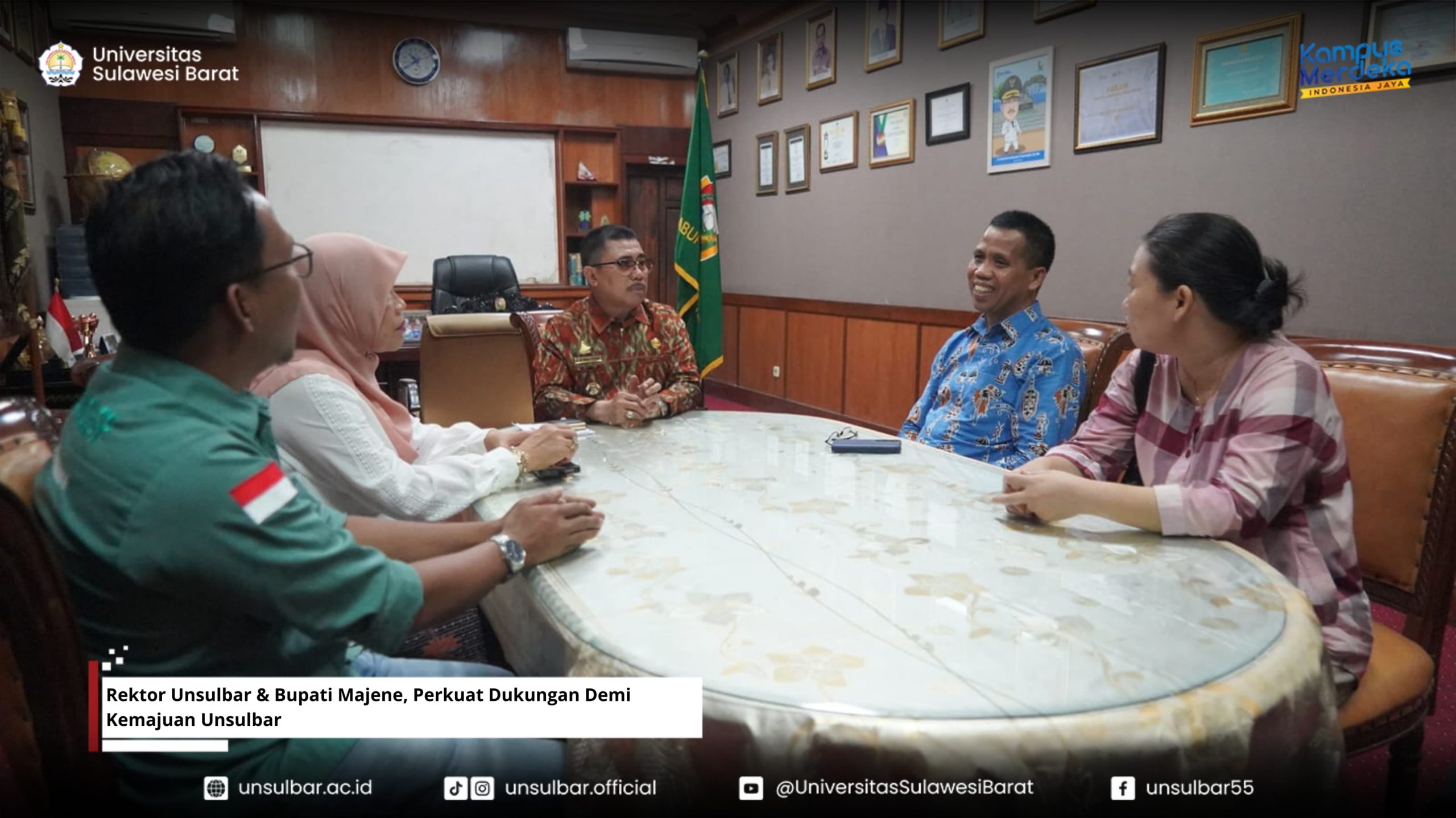 Rektor Unsulbar & Bupati Majene, Perkuat Dukungan Demi Kemajuan Unsulbar