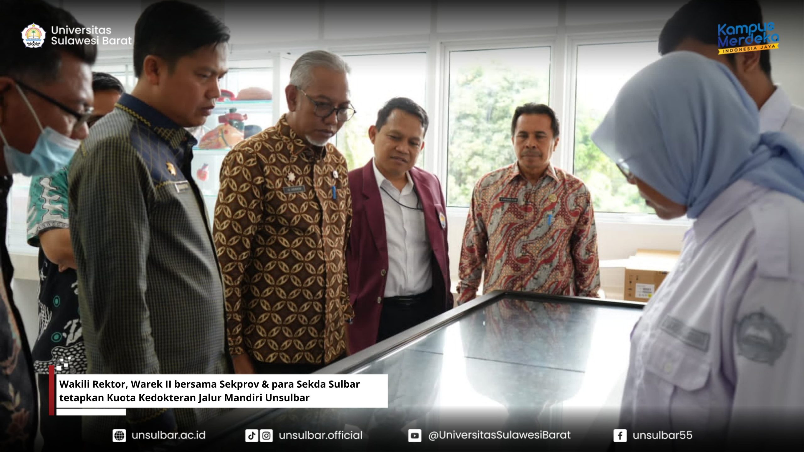 Wakili Rektor, Warek II bersama Sekprov & para Sekda Sulbar tetapkan Kuota Kedokteran Jalur Mandiri Unsulbar