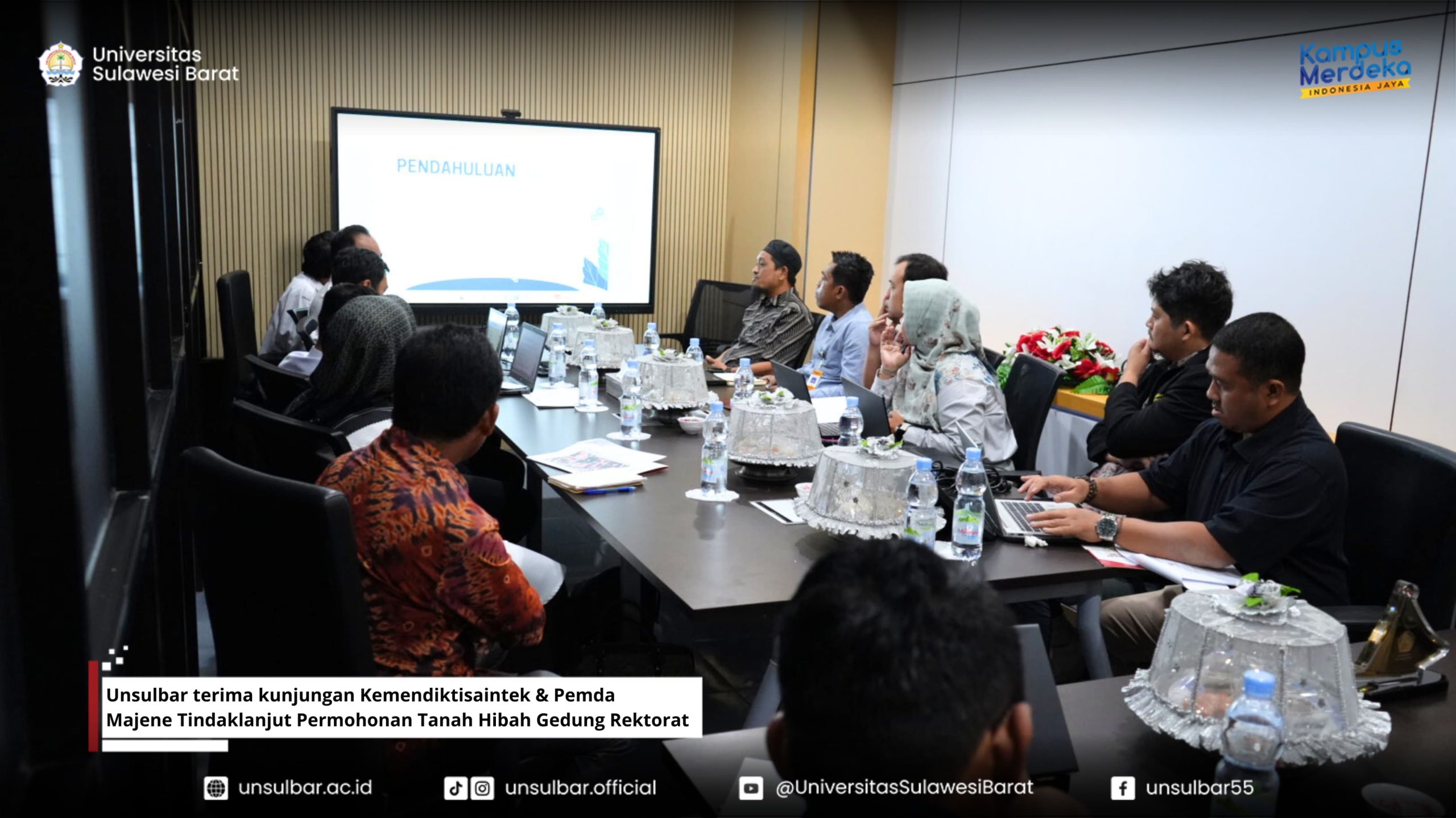 Unsulbar terima kunjungan Kemendiktisaintek & Pemda Majene Tindaklanjut Permohonan Tanah Hibah Gedung Rektorat