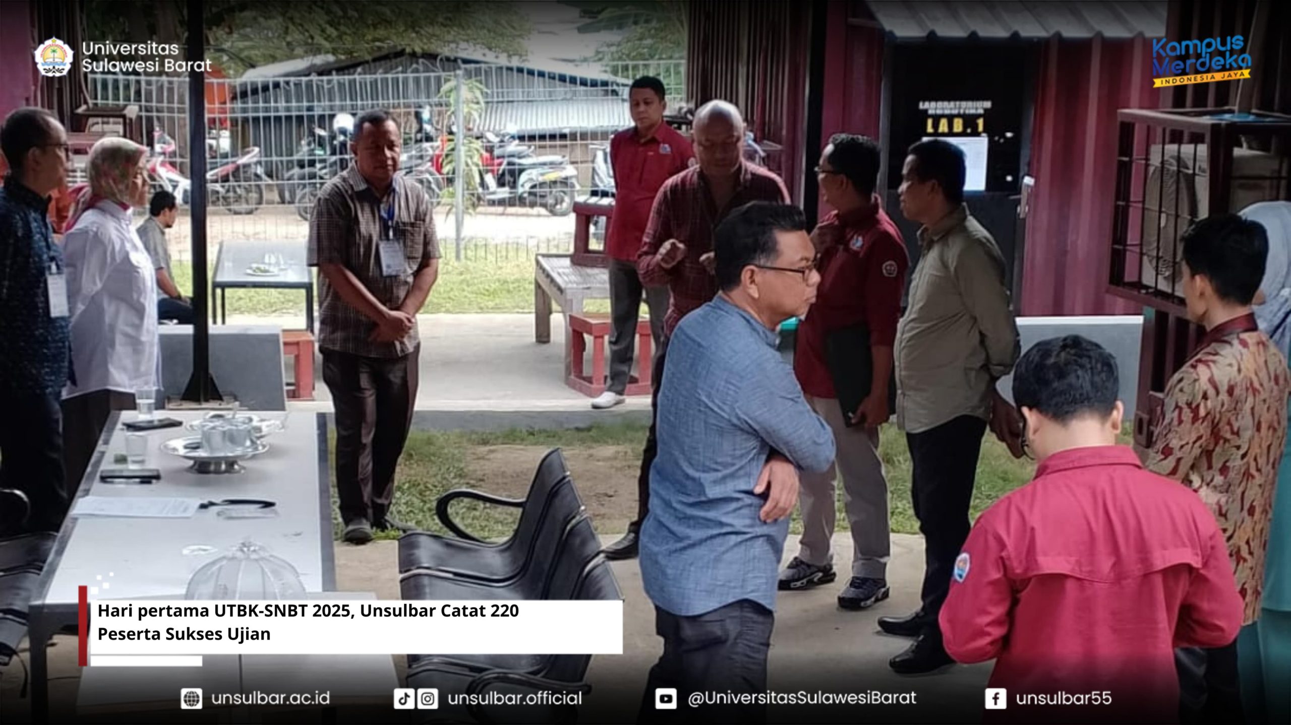 Hari pertama UTBK-SNBT 2025, Unsulbar Catat 220 Peserta Sukses Ujian