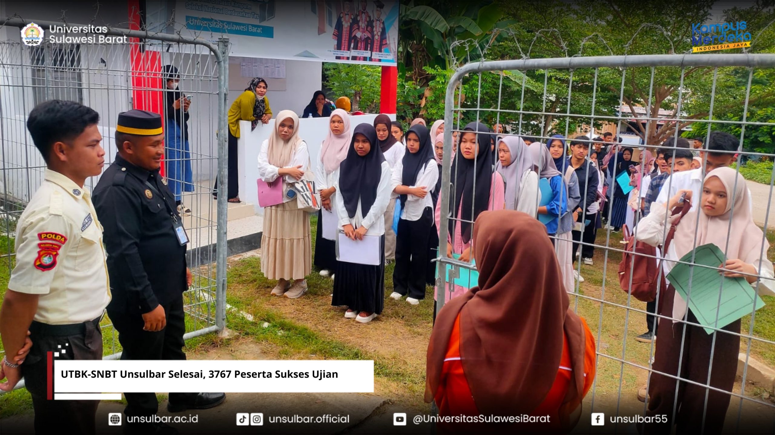 UTBK-SNBT Unsulbar Selesai, 3767 Peserta Sukses Ujian