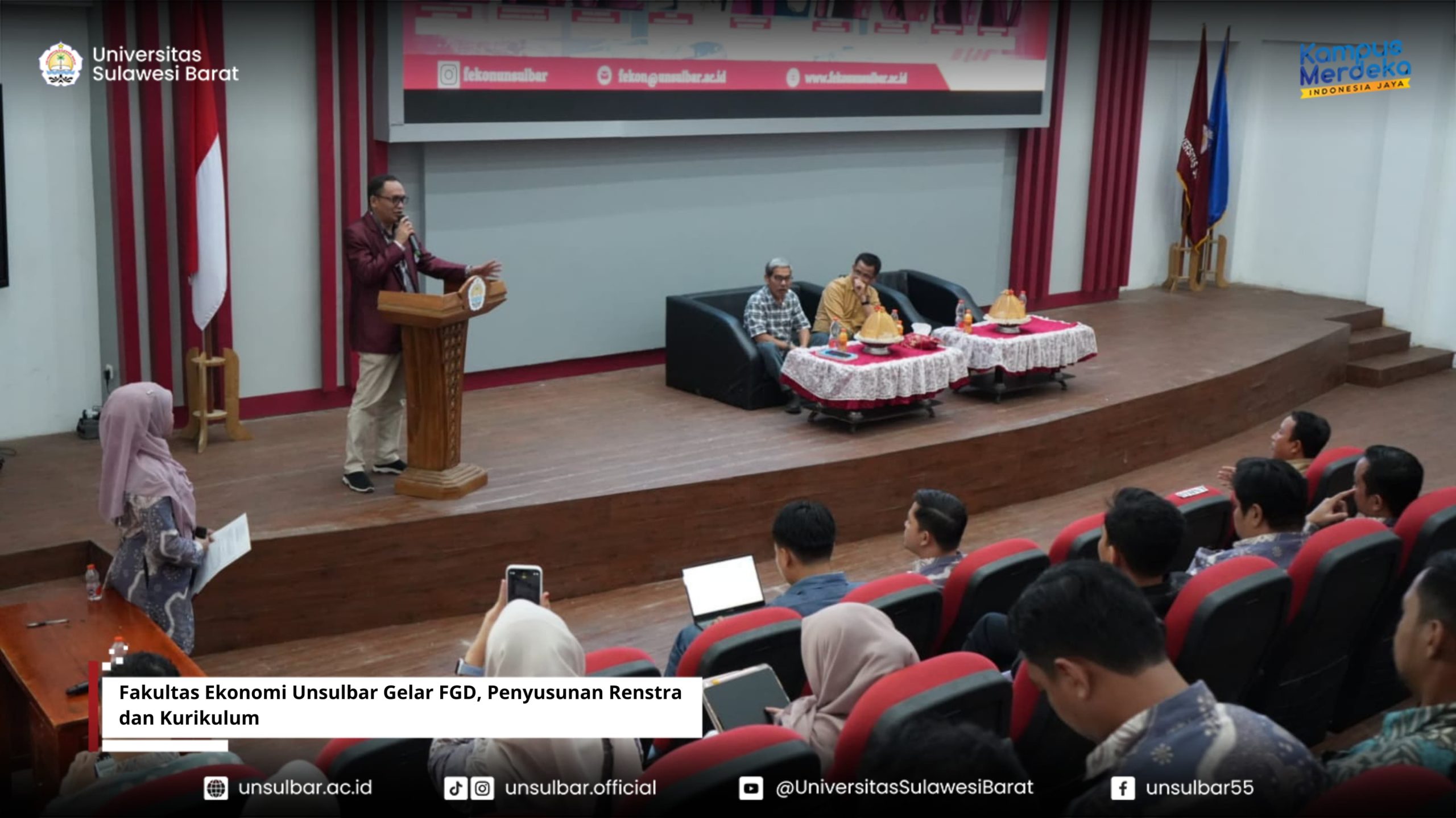 Fakultas Ekonomi Unsulbar Gelar FGD, Penyusunan Renstra dan Kurikulum