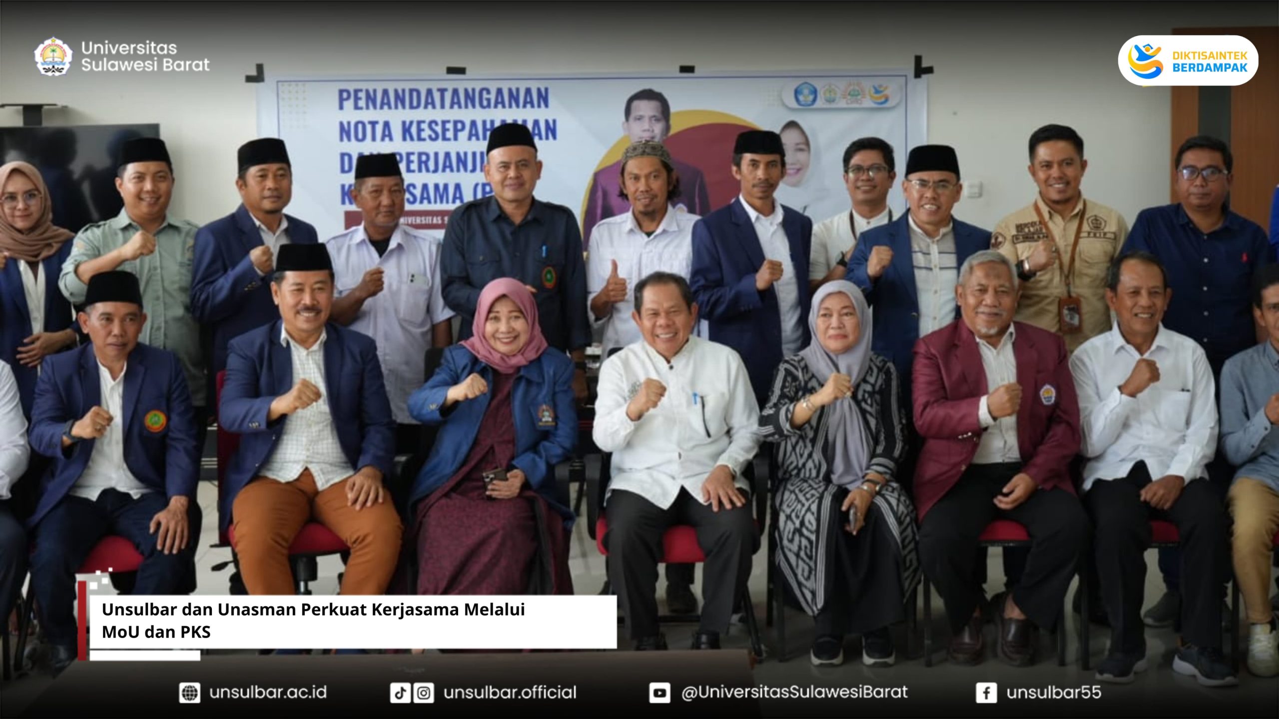 Unsulbar dan Unasman Perkuat Kerjasama Melalui MoU dan PKS
