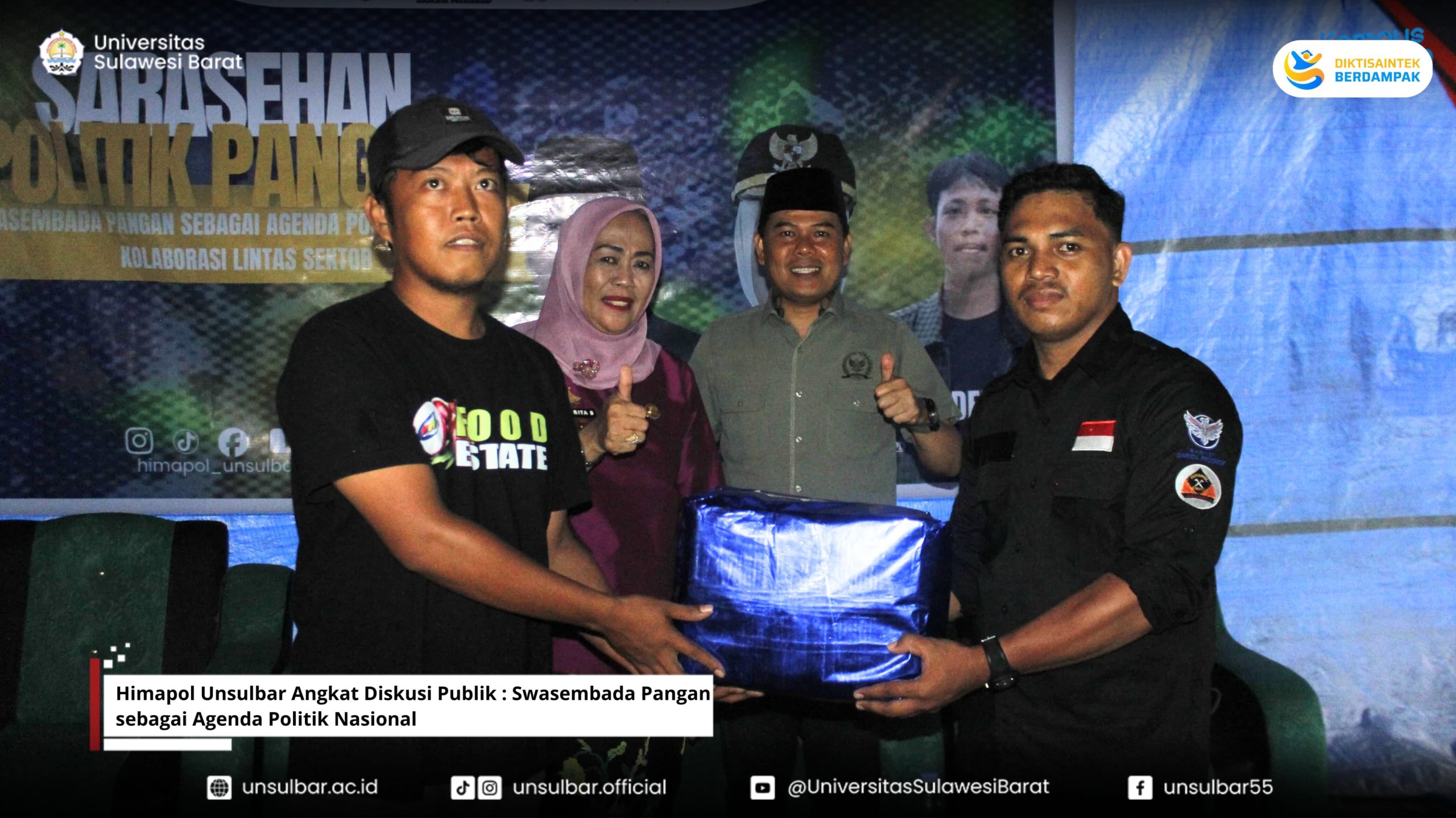 Himapol Unsulbar Angkat Diskusi Publik : Swasembada Pangan sebagai Agenda Politik Nasional