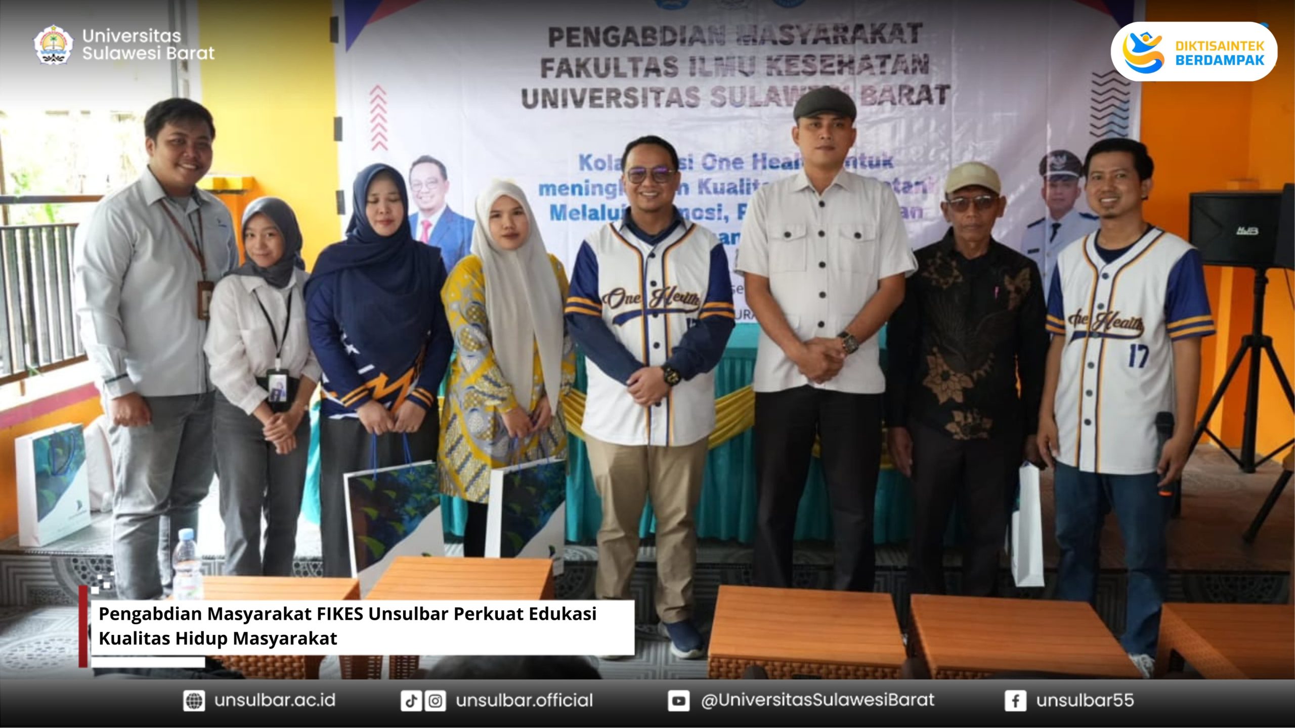 Pengabdian Masyarakat FIKES Unsulbar Perkuat Edukasi Kualitas Hidup Masyarakat