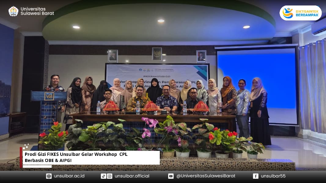 Prodi Gizi FIKES Unsulbar Gelar Workshop  CPL Berbasis OBE & AIPGI