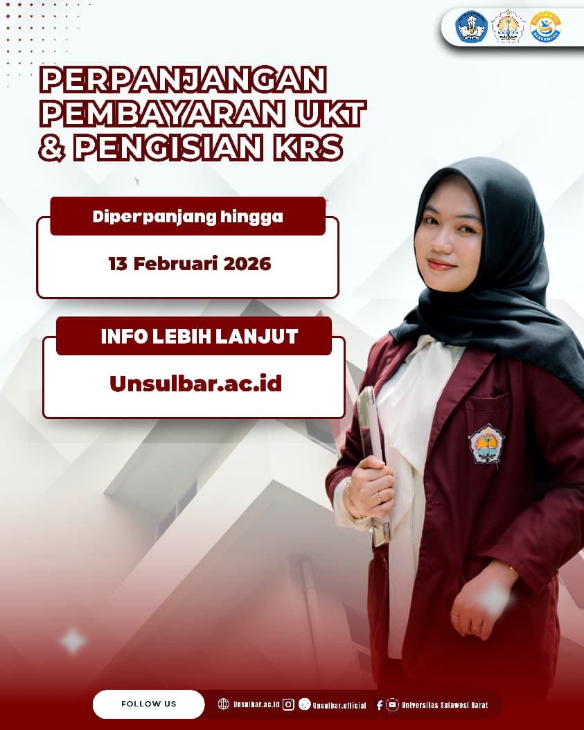 Pengumuman Perpanjangan Pembayaran UKT dan Pengisian KRS Semester Genap Tahun Akademik 2025/2026