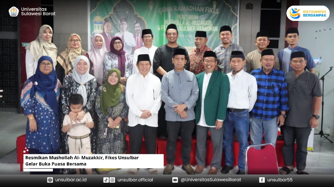 Resmikan Mushollah Al- Muzakkir, Fikes Unsulbar Gelar Buka Puasa Bersama