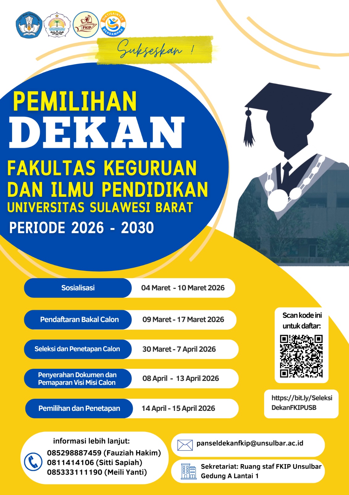 Pemilihan Dekan Fakultas Keguruan dan Ilmu Pendidikan Universitas Sulawesi Barat Periode 2026-2030