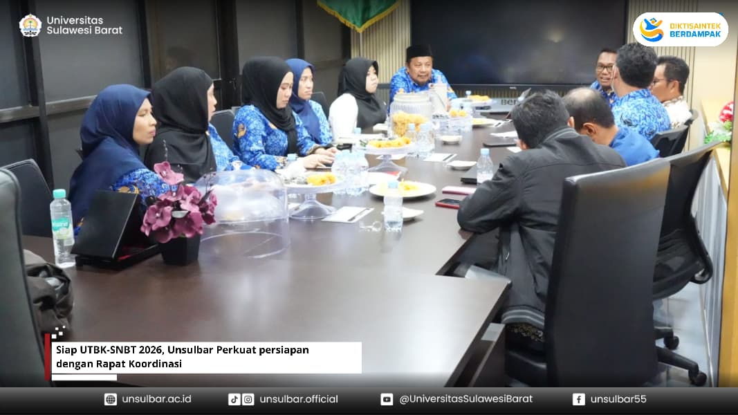 Siap UTBK-SNBT 2026, Unsulbar Perkuat persiapan dengan Rapat Koordinasi