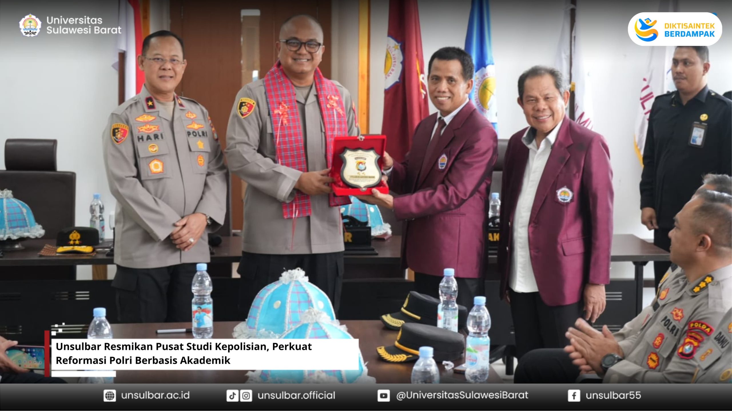 Unsulbar Resmikan Pusat Studi Kepolisian, Perkuat Reformasi Polri Berbasis Akademik