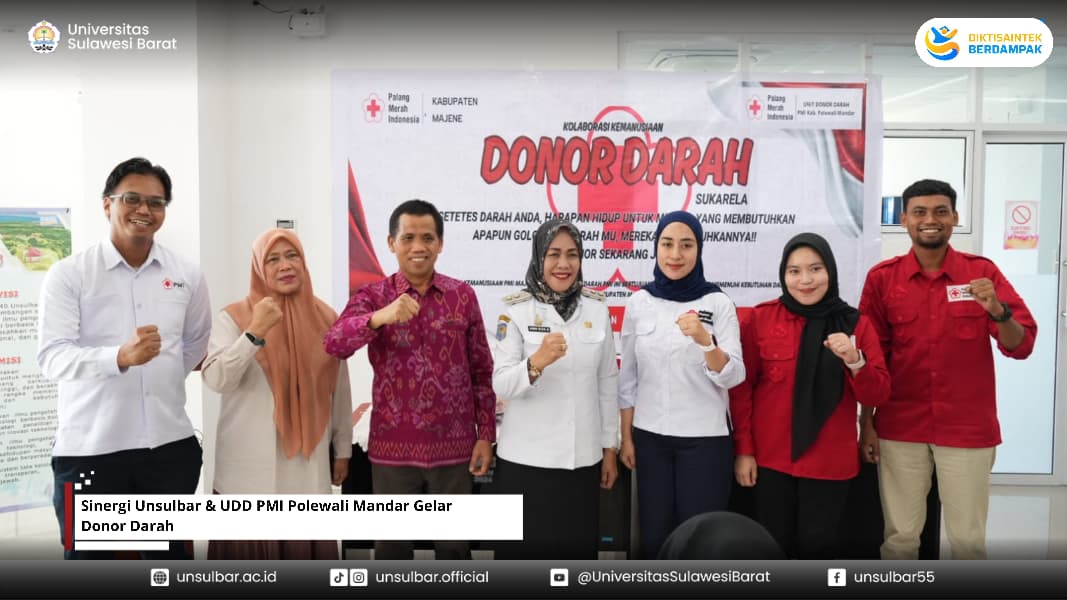 Sinergi Unsulbar & UDD PMI Polewali Mandar Gelar Donor Darah